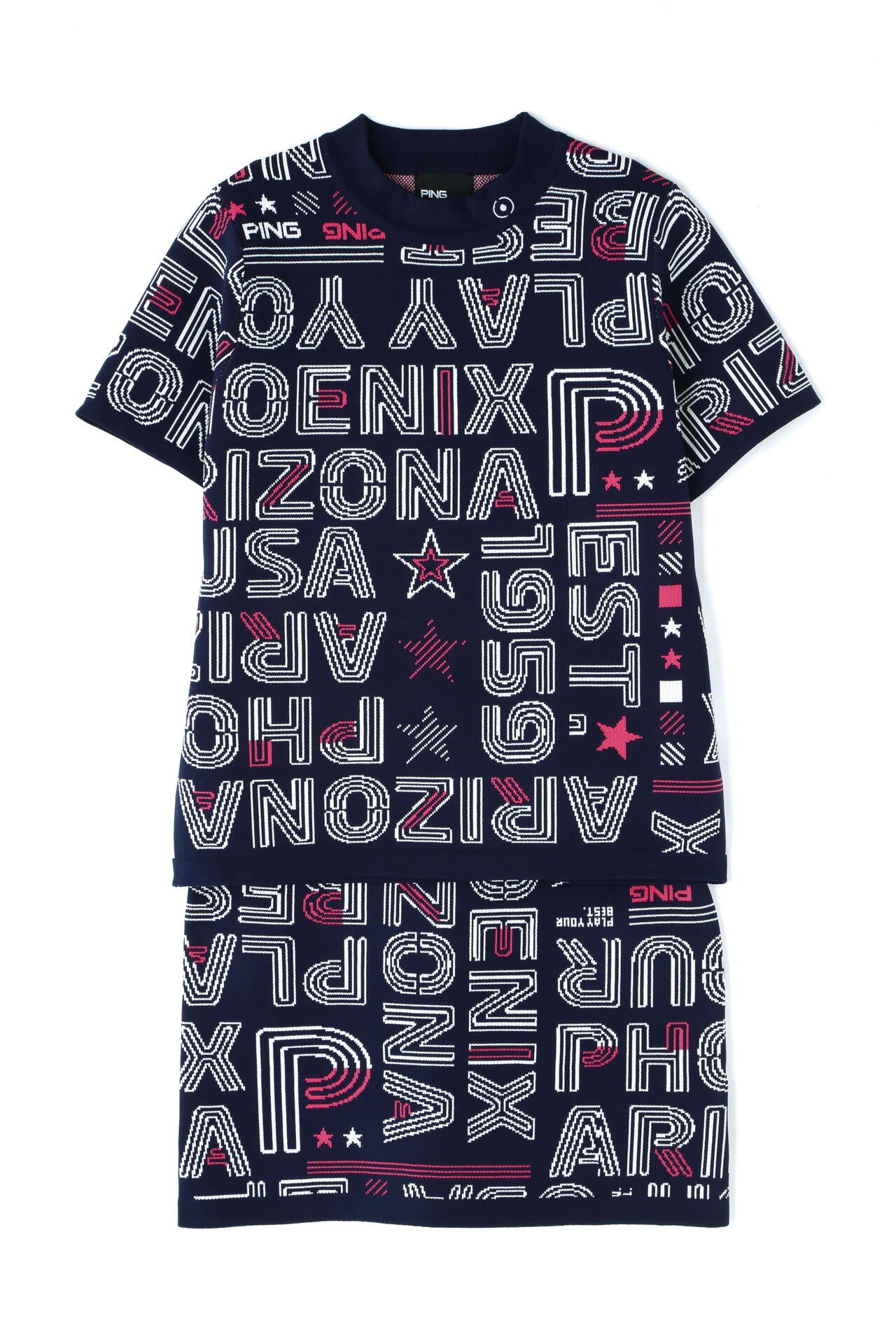 【PING APPAREL】セットアップニットジャカード <NATIVE> (LADIES)