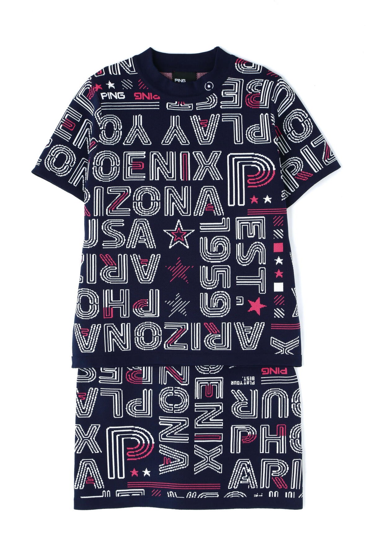 【PING APPAREL】セットアップニットジャカード <NATIVE> (LADIES)
