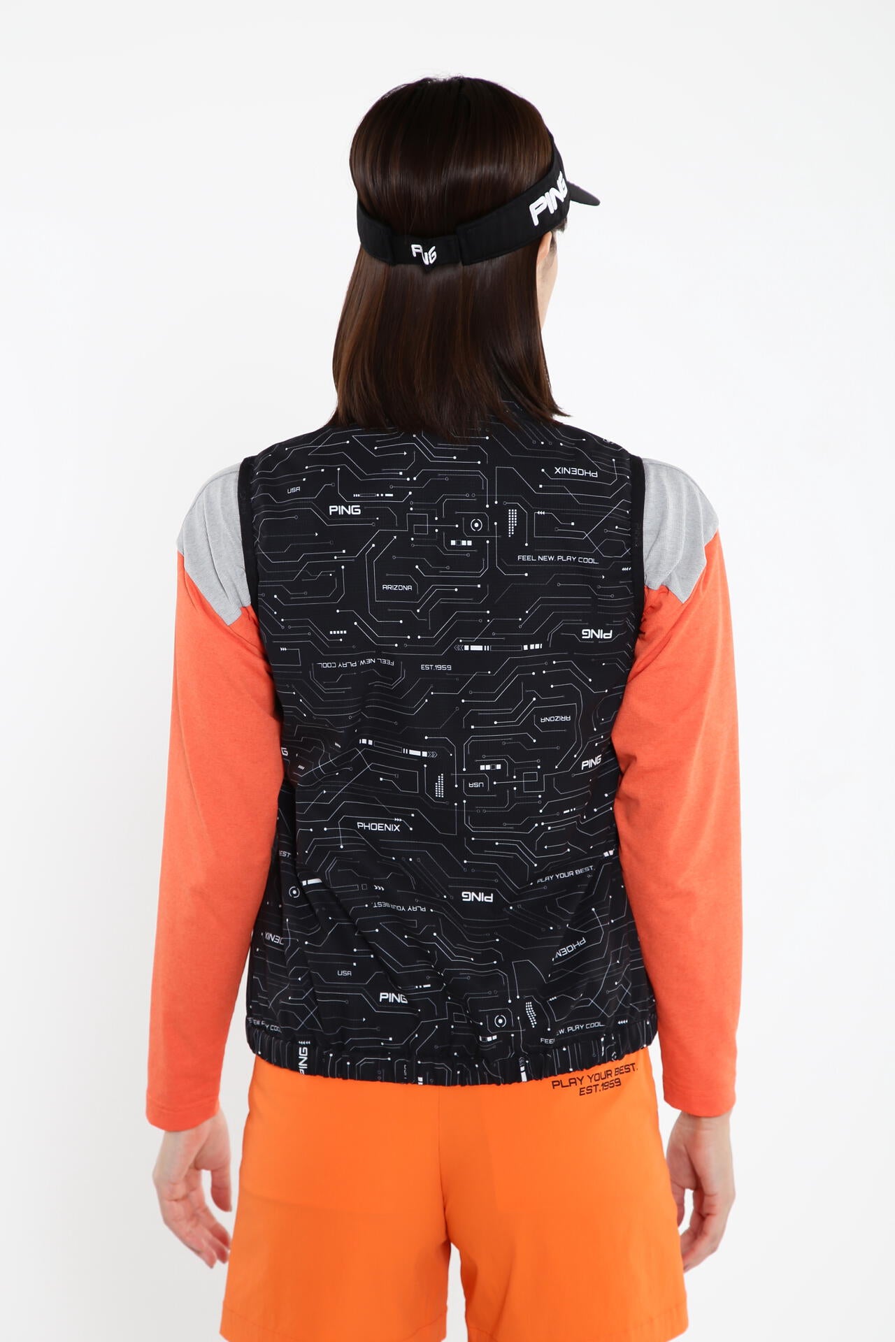 【PING APPAREL】【プルオーバー+ベスト】リップストップ ツインブルゾン <PERFORMANCE> (LADIES)