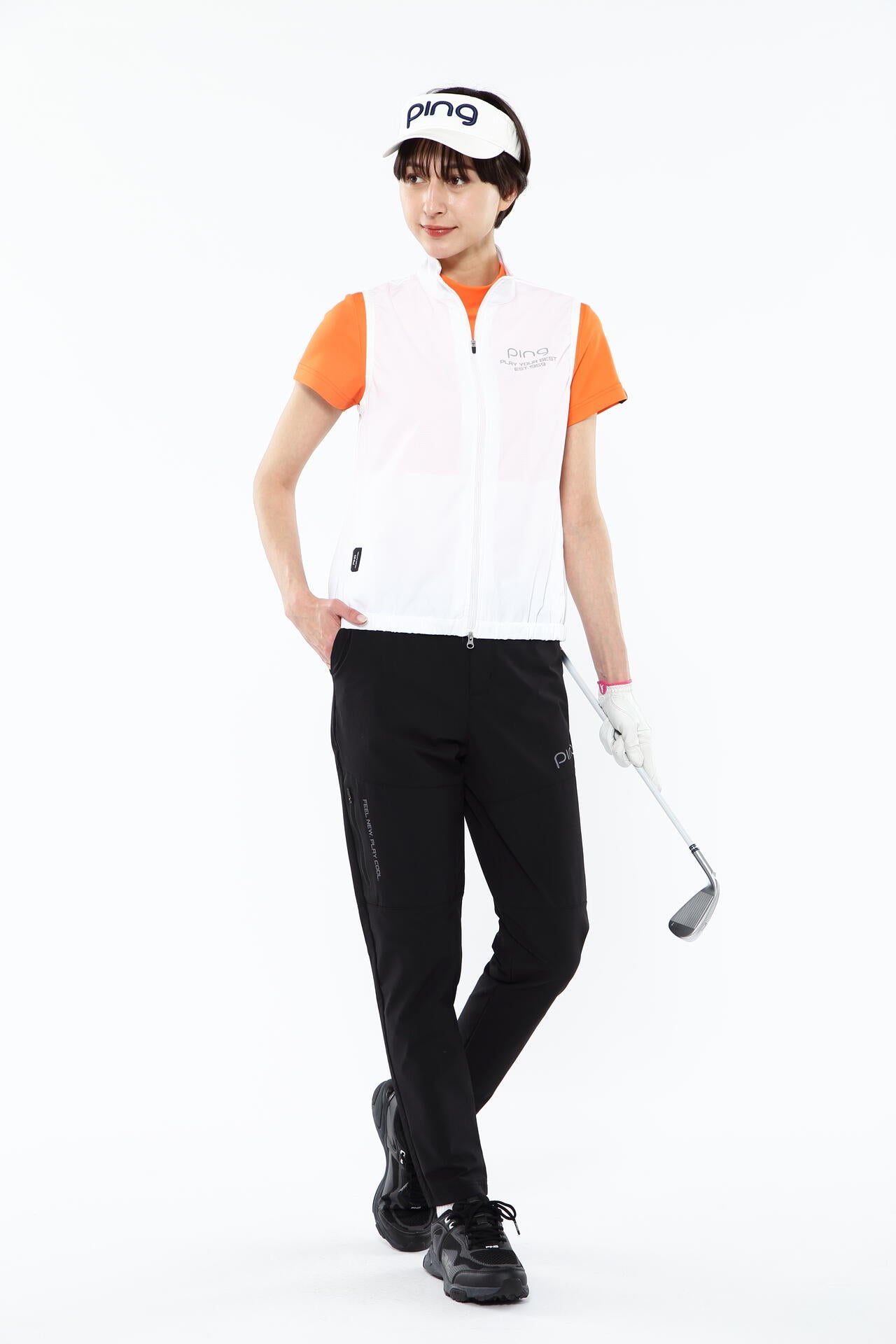【PING APPAREL】【プルオーバー+ベスト】リップストップ ツインブルゾン <PERFORMANCE> (LADIES)