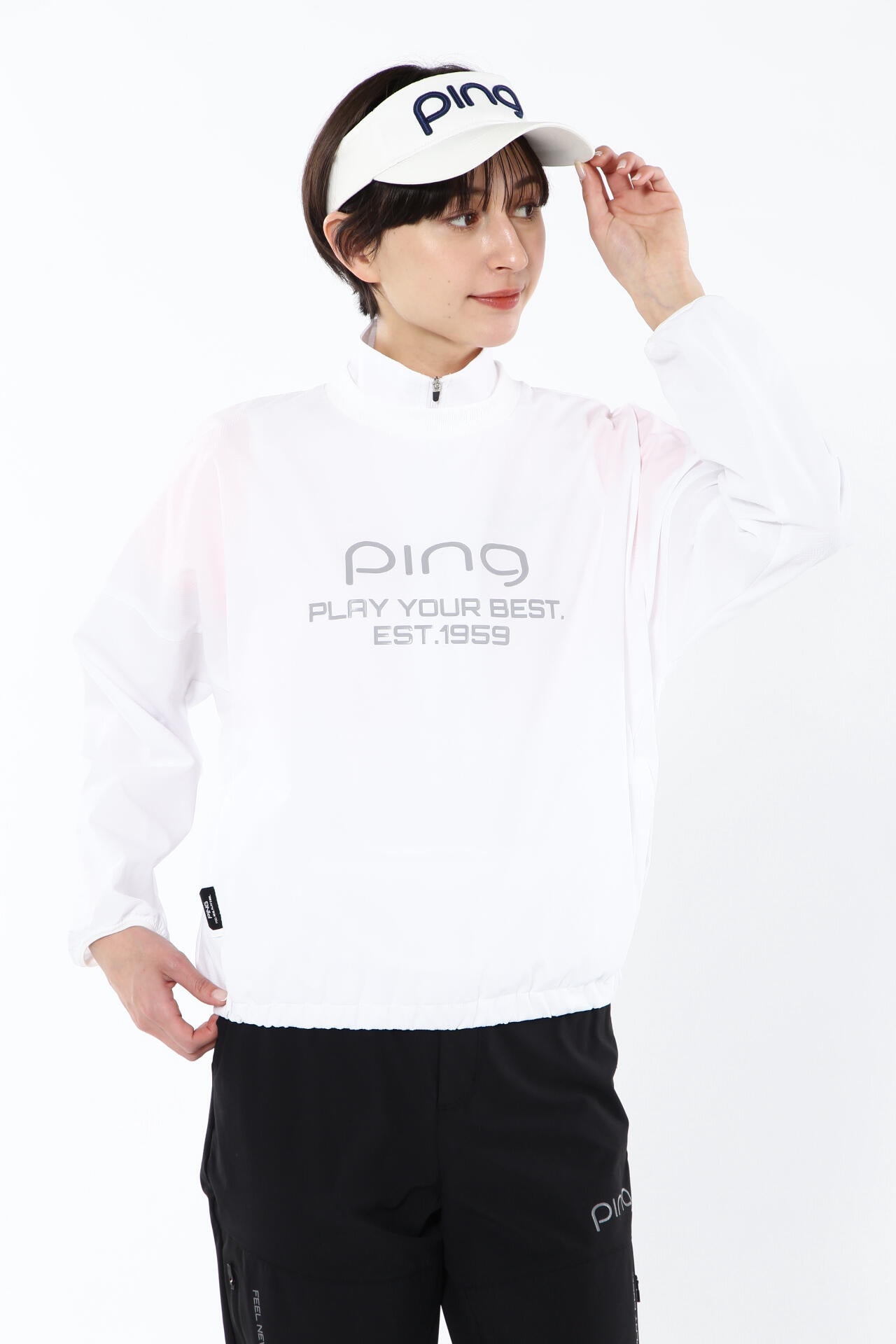 【PING APPAREL】【プルオーバー+ベスト】リップストップ ツインブルゾン <PERFORMANCE> (LADIES)