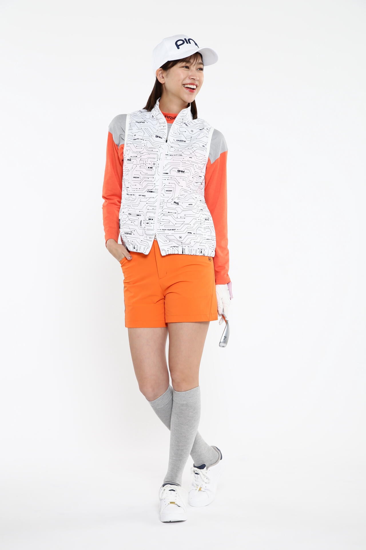 【PING APPAREL】【プルオーバー+ベスト】リップストップ ツインブルゾン <PERFORMANCE> (LADIES)