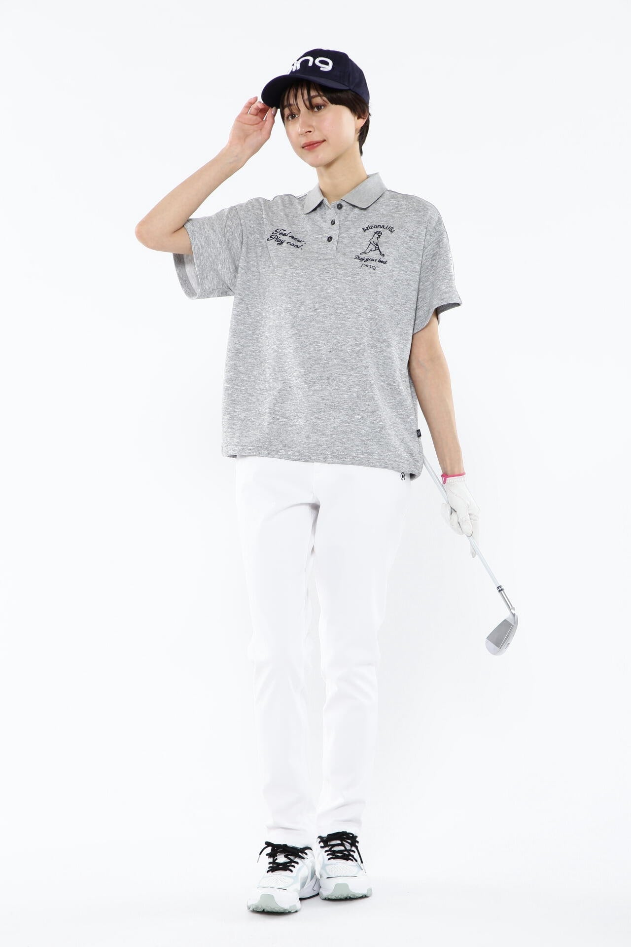 【PING APPAREL】ライトテーパード5ポケットストレッチパンツ <NATIVE> (LADIES)