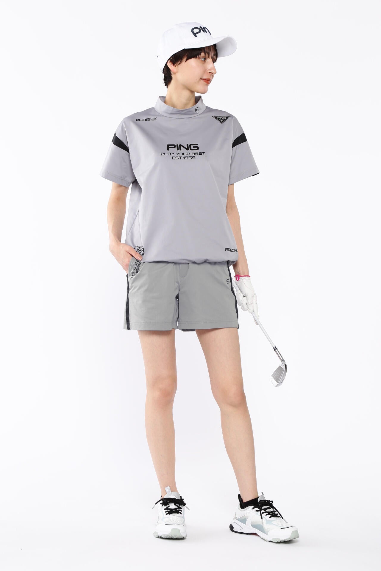 【PING APPAREL】布帛撥水ショートパンツ <PERFORMANCE> (LADIES)