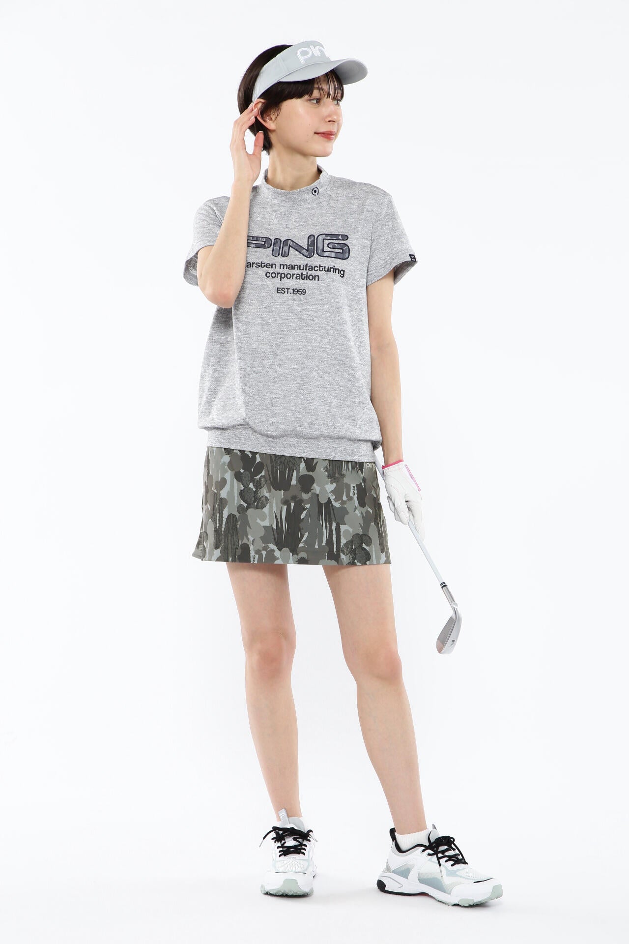 【PING APPAREL】カモフラ柄ストレッチスカート <NATIVE> (LADIES)