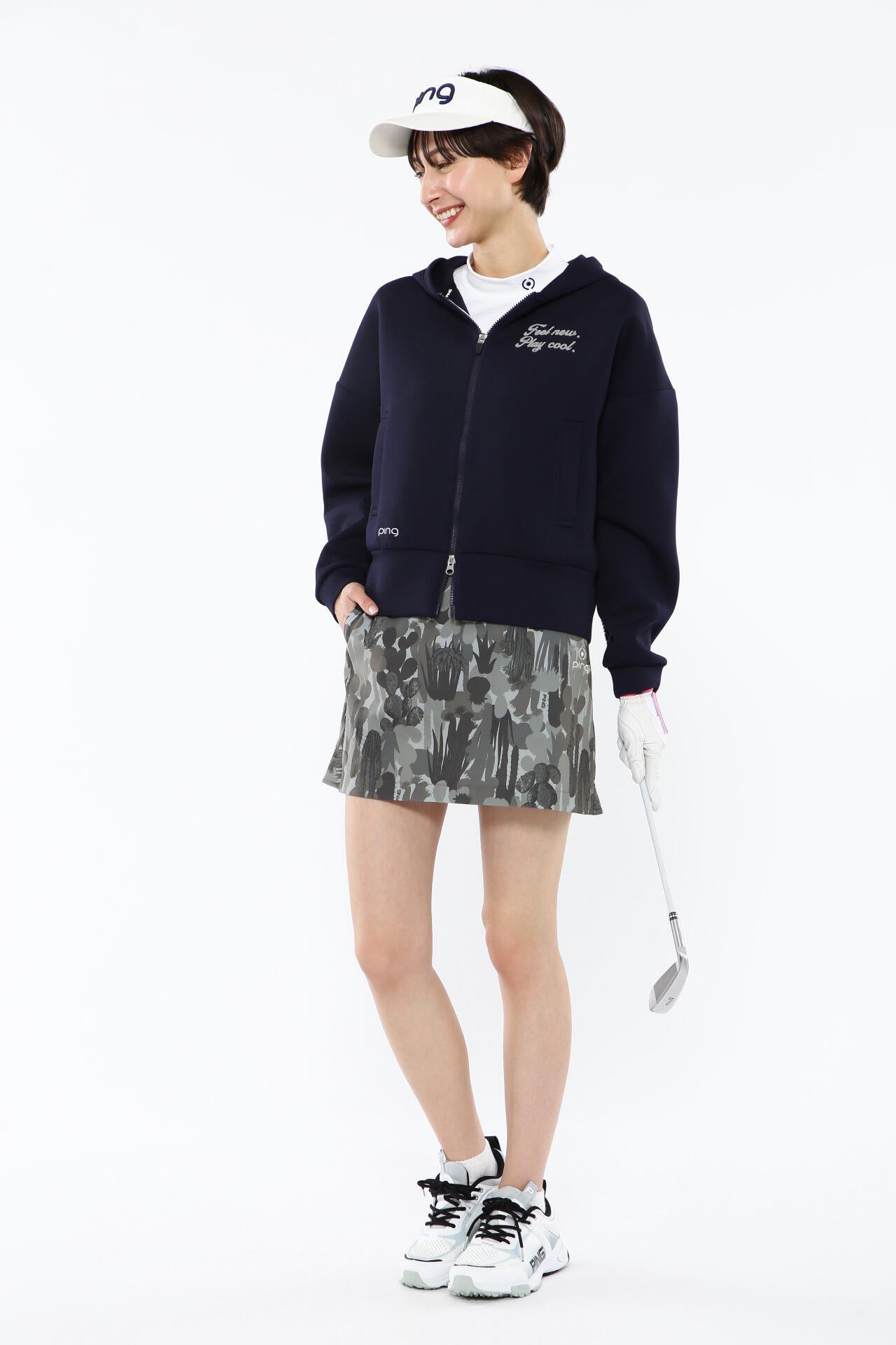 【PING APPAREL】カモフラ柄ストレッチスカート <NATIVE> (LADIES)