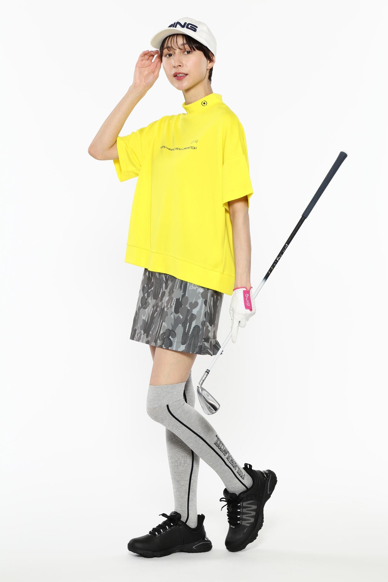 【PING APPAREL】カモフラ柄ストレッチスカート <NATIVE> (LADIES)