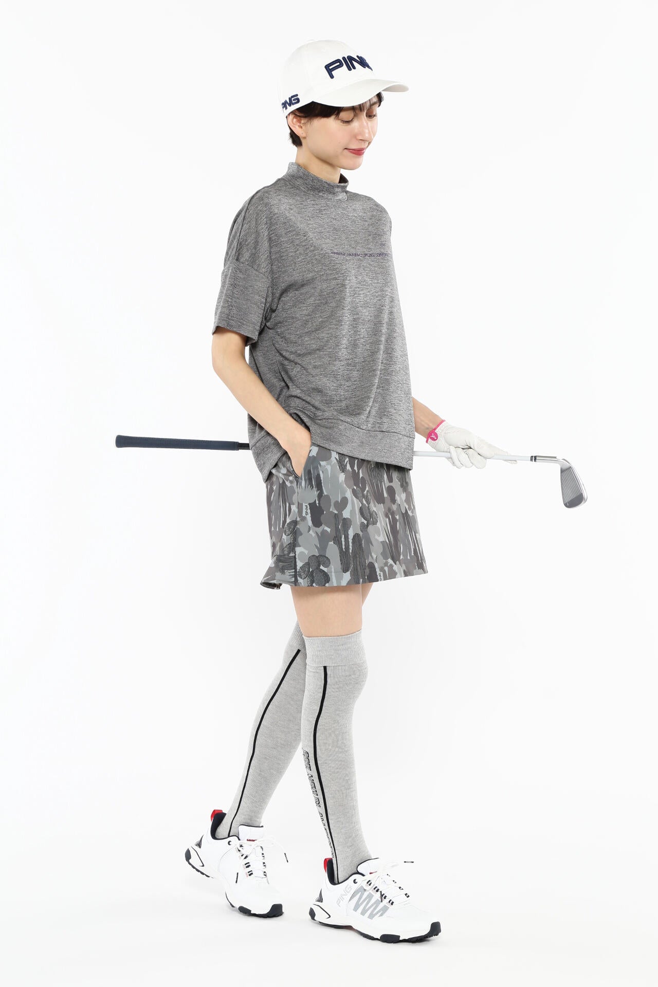 【PING APPAREL】カモフラ柄ストレッチスカート <NATIVE> (LADIES)