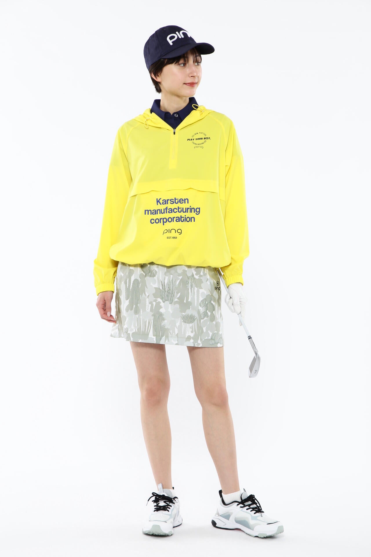 【PING APPAREL】カモフラ柄ストレッチスカート <NATIVE> (LADIES)