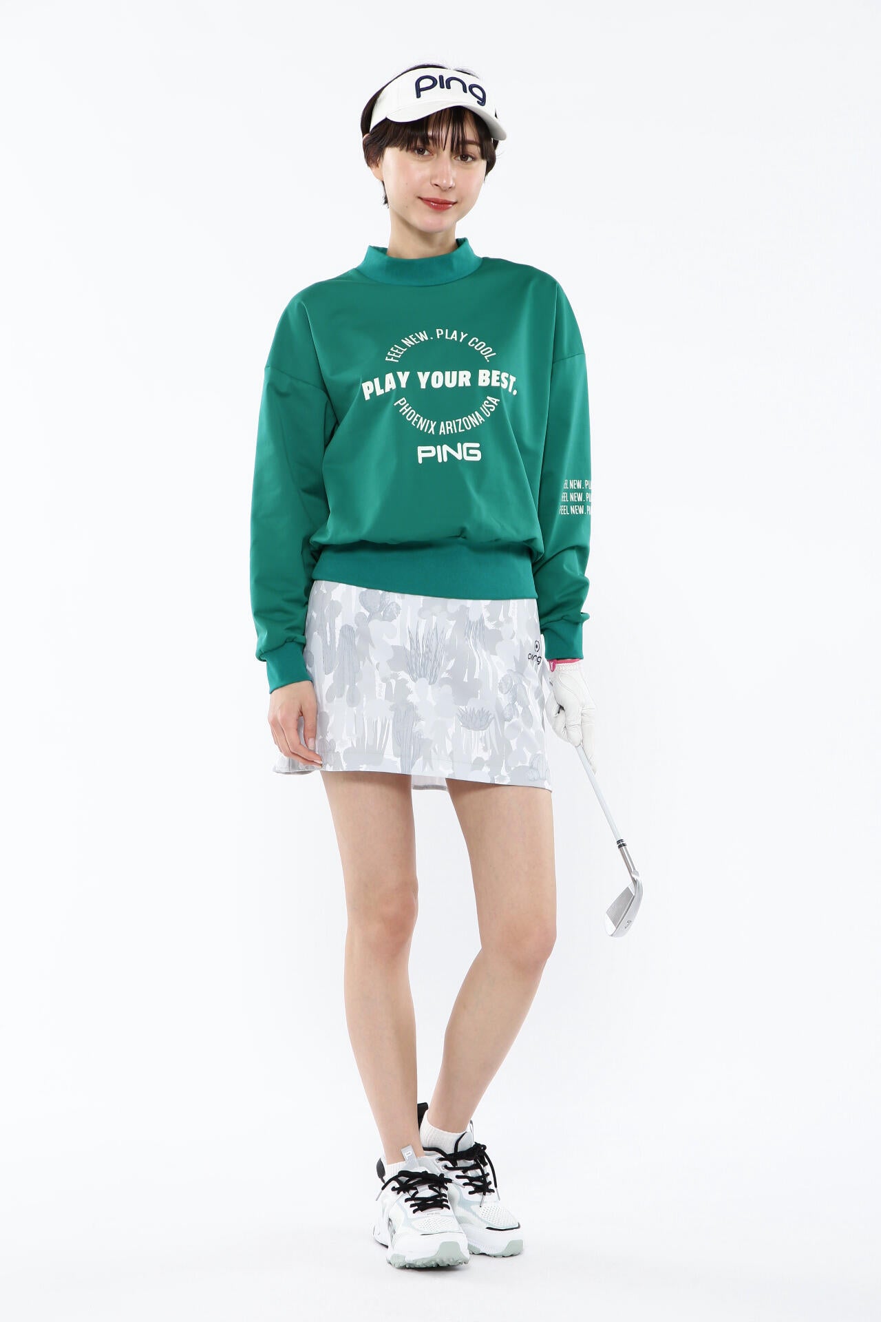 【PING APPAREL】カモフラ柄ストレッチスカート <NATIVE> (LADIES)