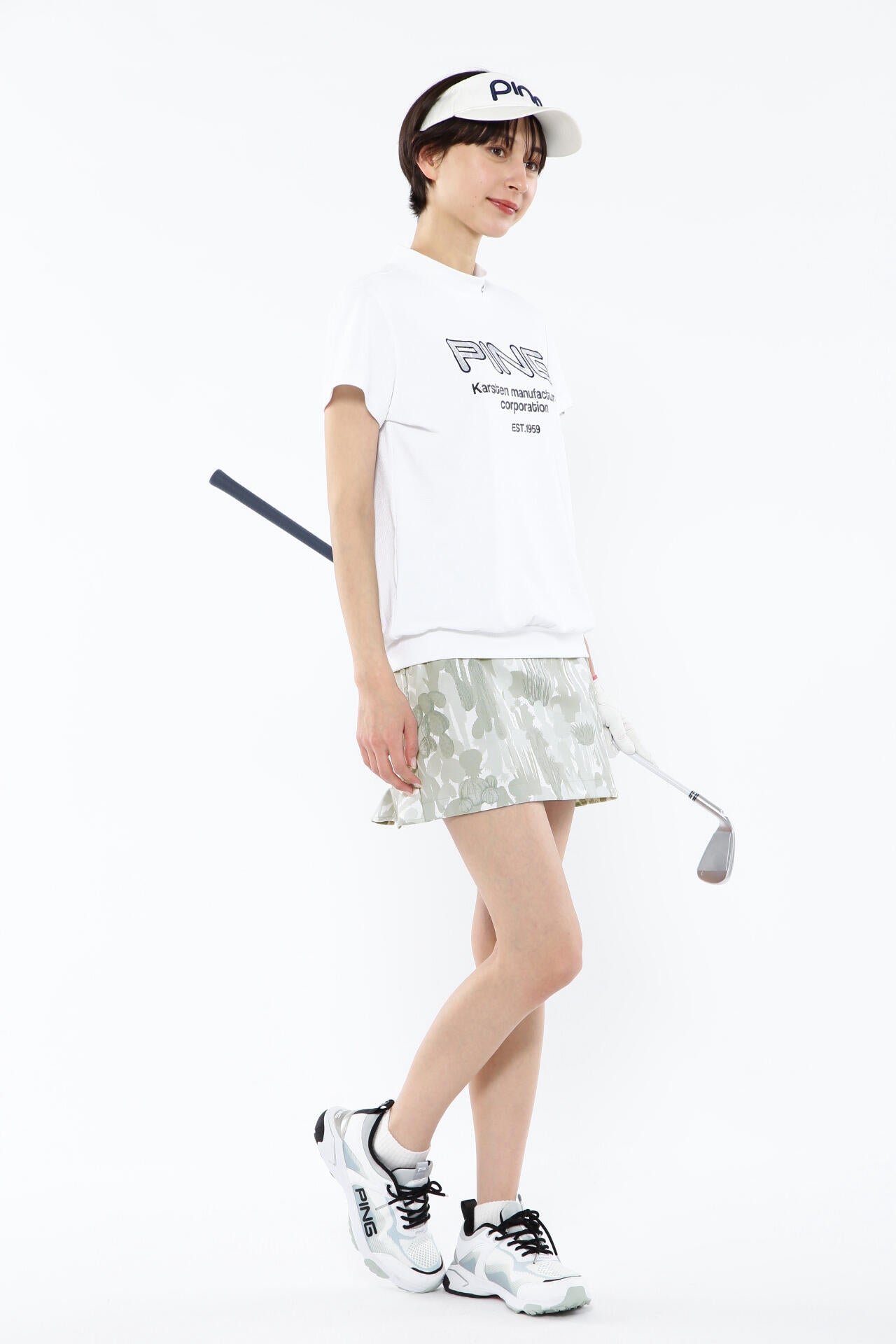 【PING APPAREL】カモフラ柄ストレッチスカート <NATIVE> (LADIES)