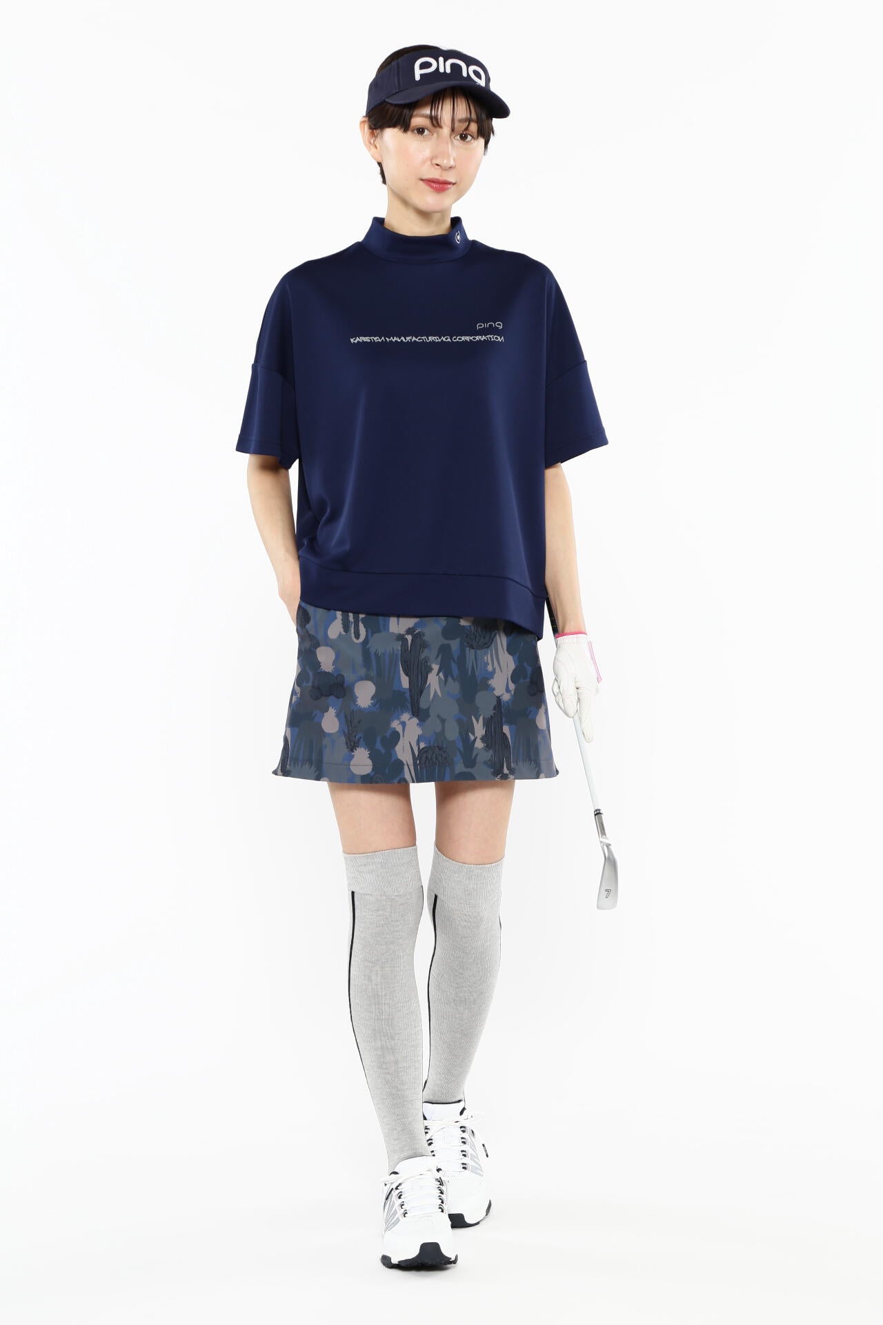 【PING APPAREL】カモフラ柄ストレッチスカート <NATIVE> (LADIES)
