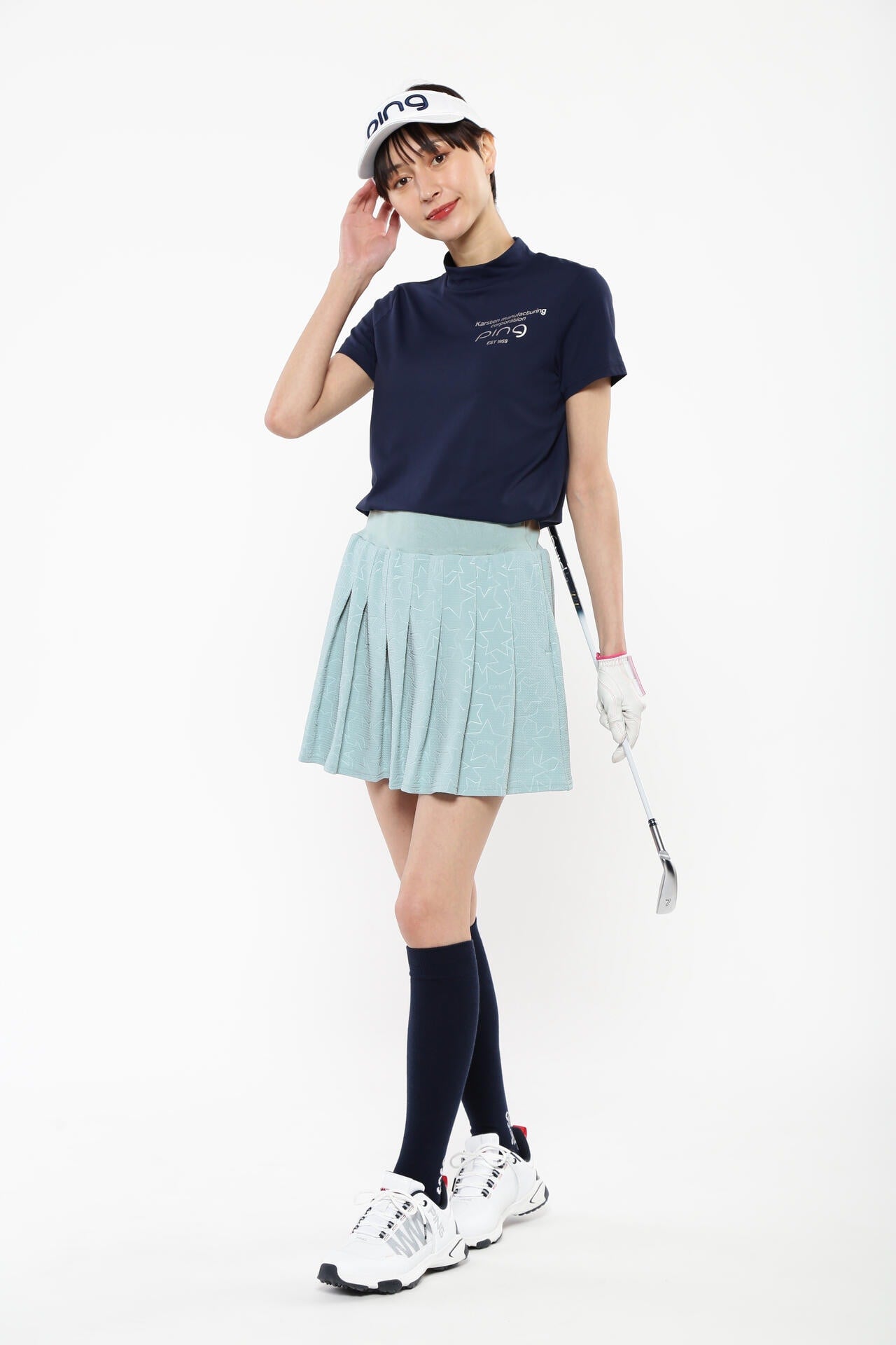 【PING APPAREL】全方向ストレッチ 3Dエンボスジャージースカート <LADIES LINE> (LADIES)