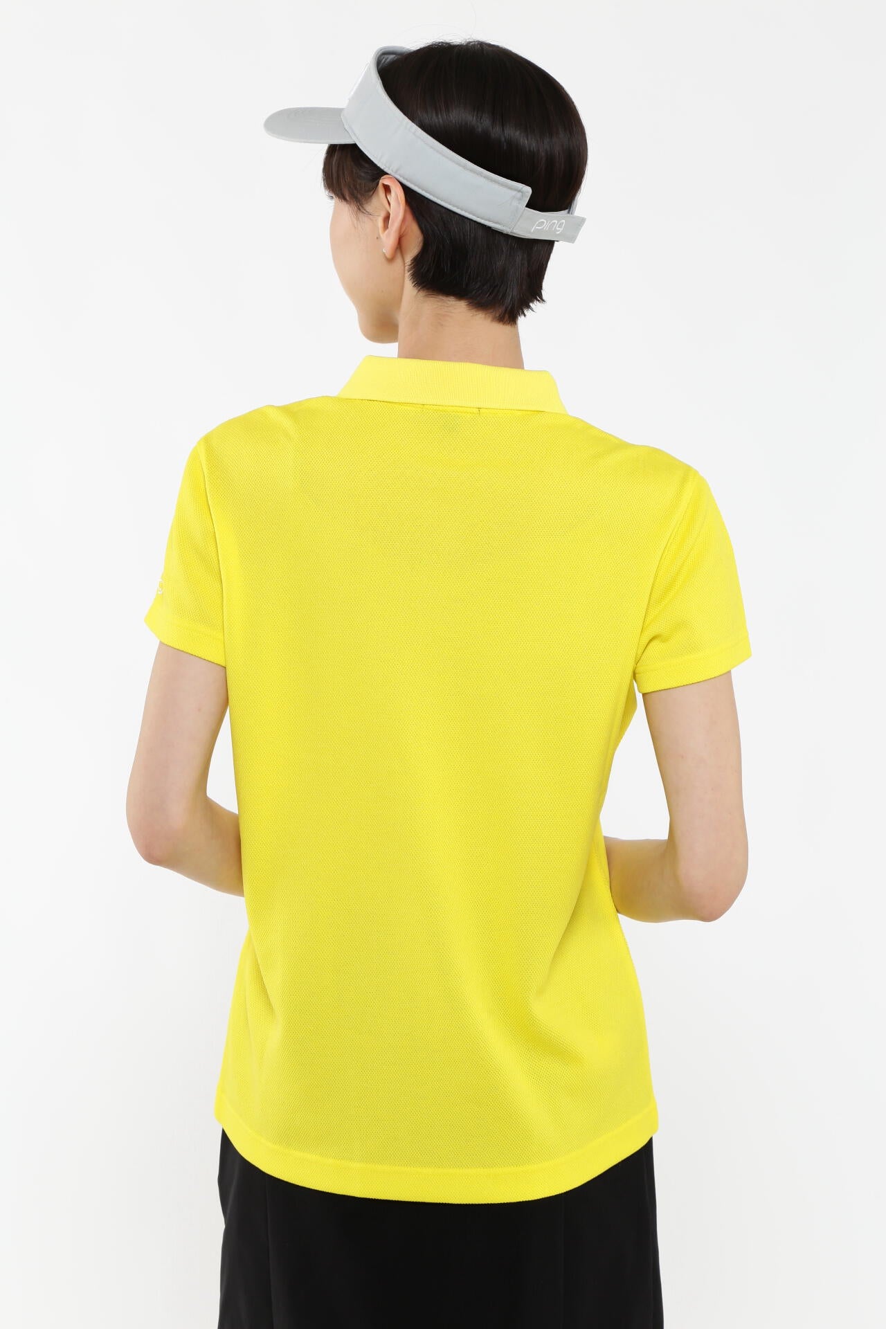 【PING APPAREL】オニカノコストレッチジャカード半袖ポロシャツ <PRODUCT ADDITION> (LADIES)