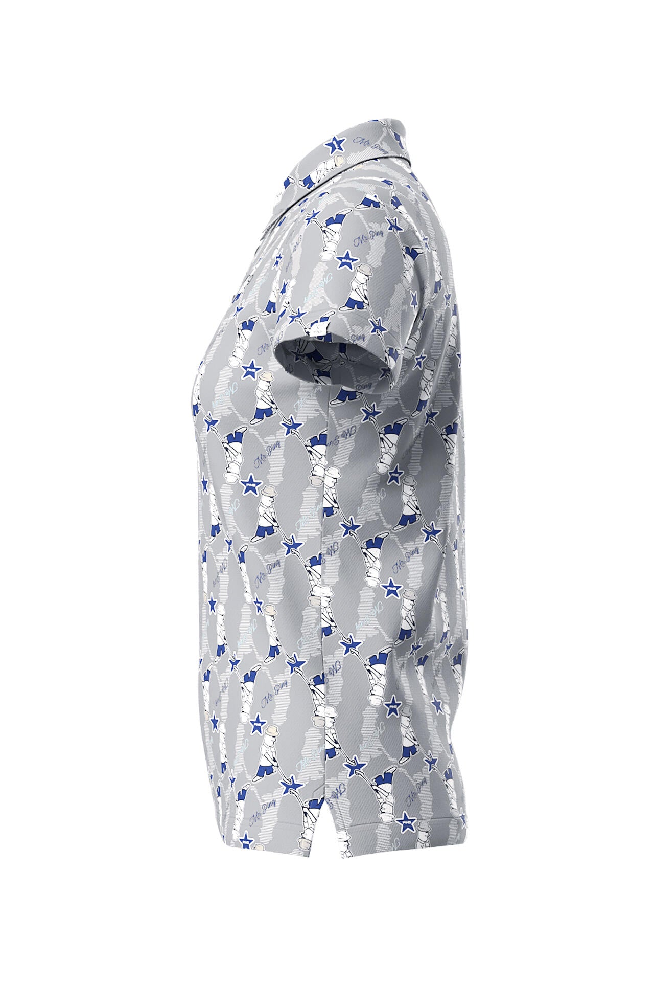 【PING APPAREL】Mr.PING総柄プリント半袖ポロシャツ <NATIVE> (LADIES)