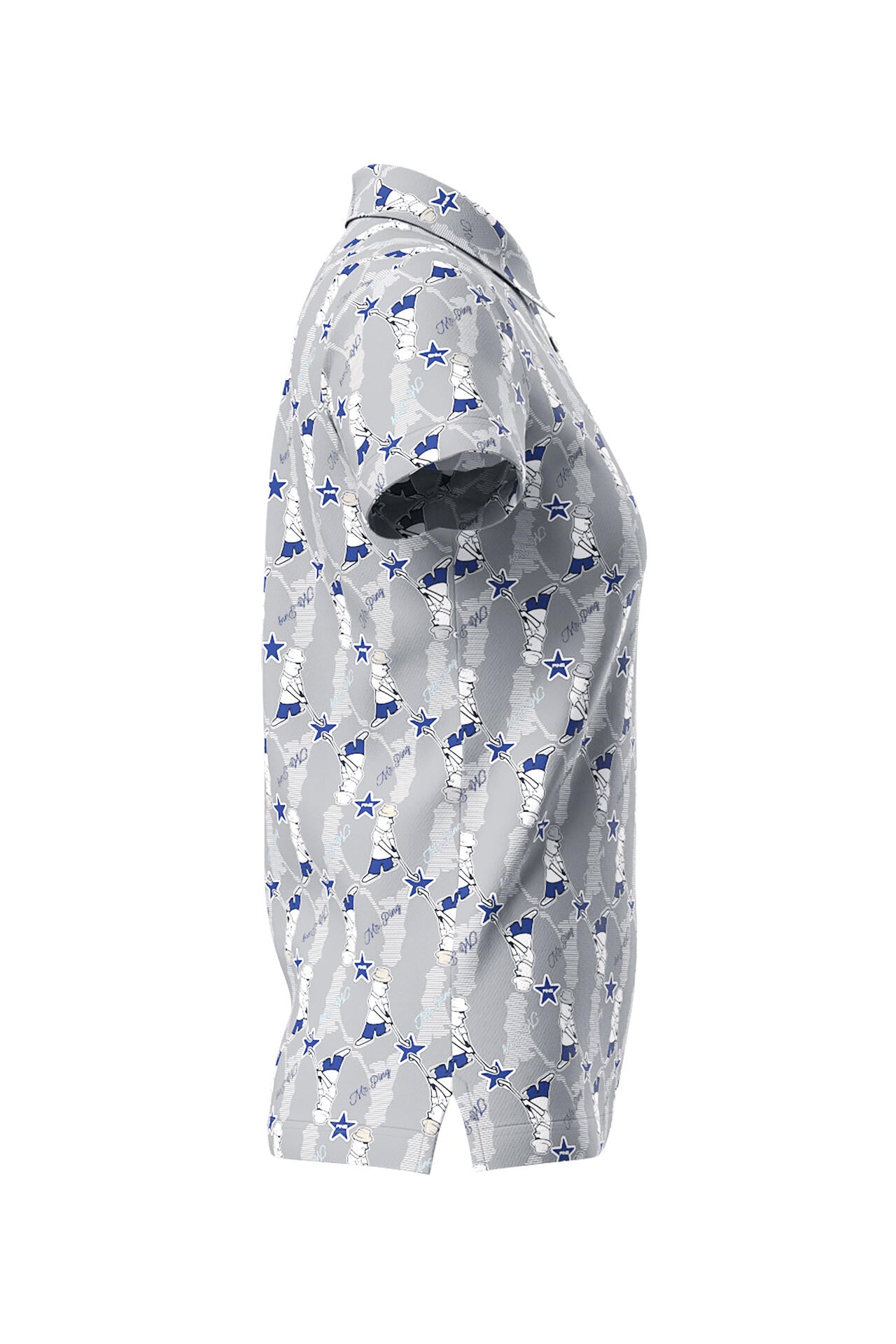 【PING APPAREL】Mr.PING総柄プリント半袖ポロシャツ <NATIVE> (LADIES)