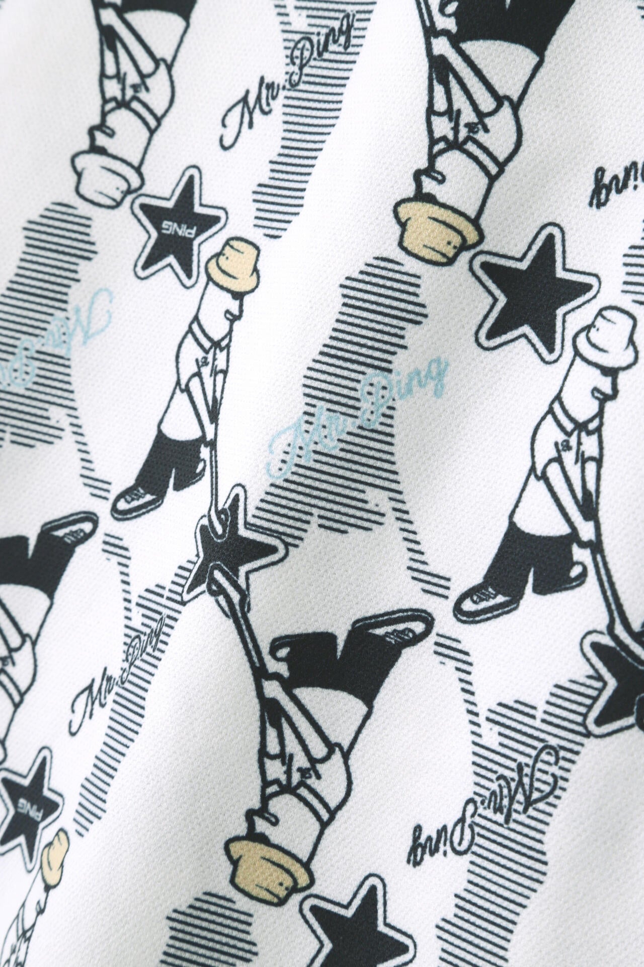 【PING APPAREL】Mr.PING総柄プリント半袖ポロシャツ <NATIVE> (LADIES)