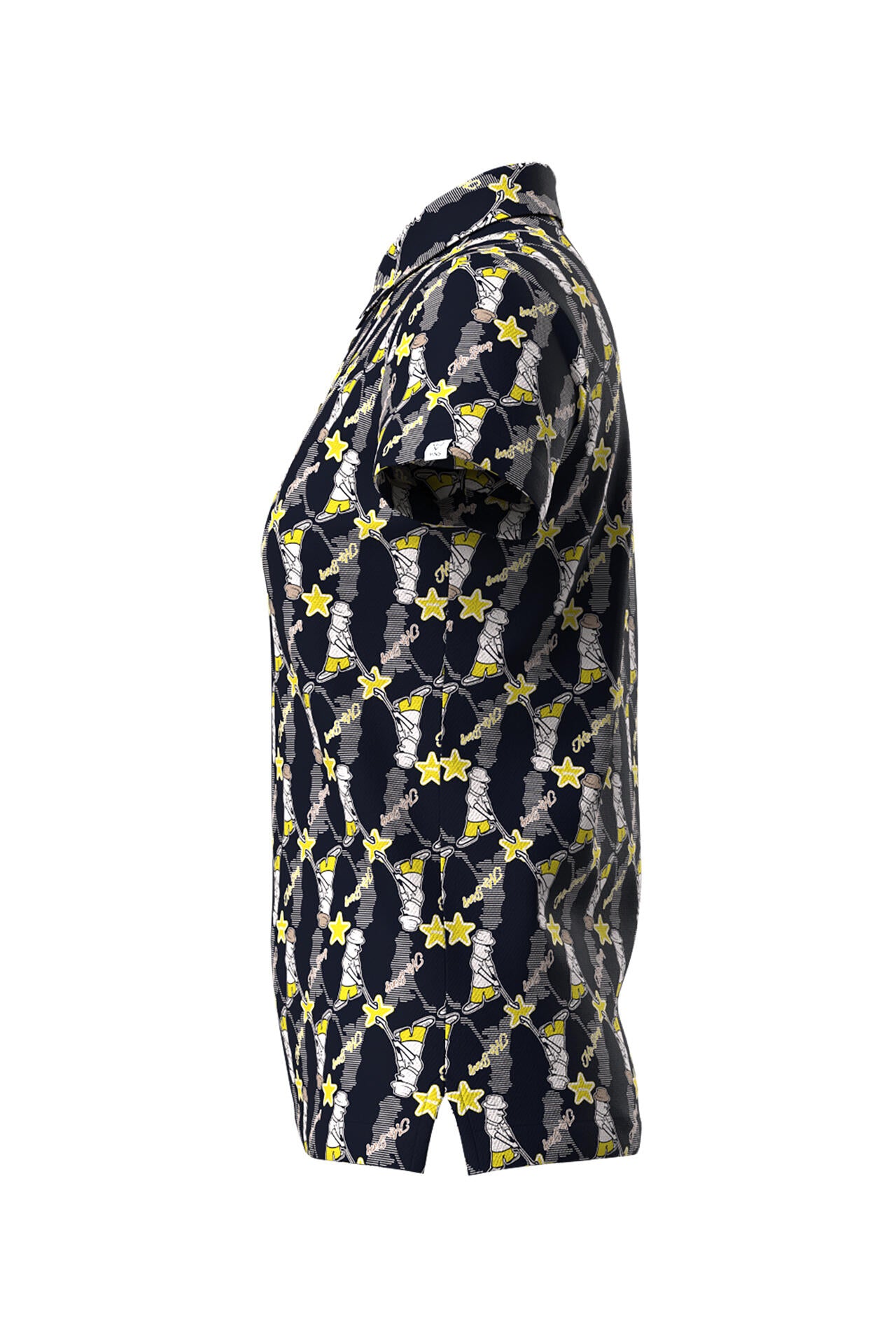 【PING APPAREL】Mr.PING総柄プリント半袖ポロシャツ <NATIVE> (LADIES)