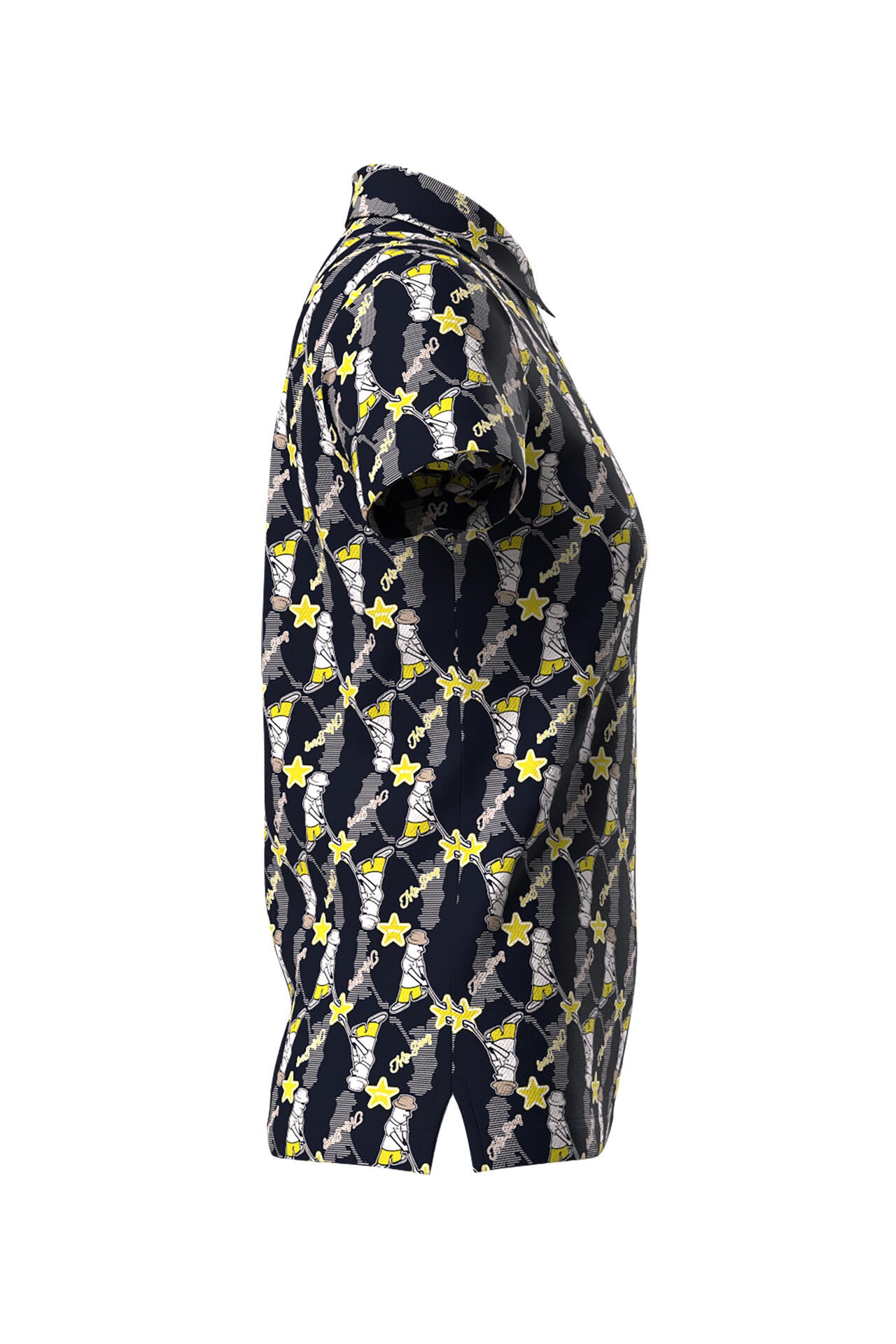 【PING APPAREL】Mr.PING総柄プリント半袖ポロシャツ <NATIVE> (LADIES)