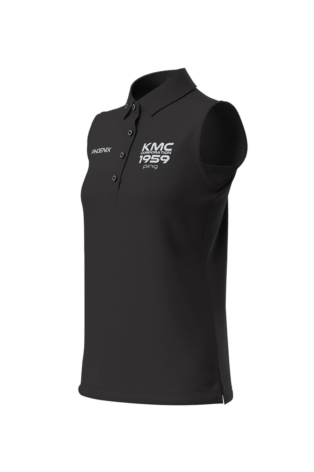 【PING APPAREL】涼感ストレッチメッシュカノコスリーブレスポロシャツ <PERFORMANCE> (LADIES)