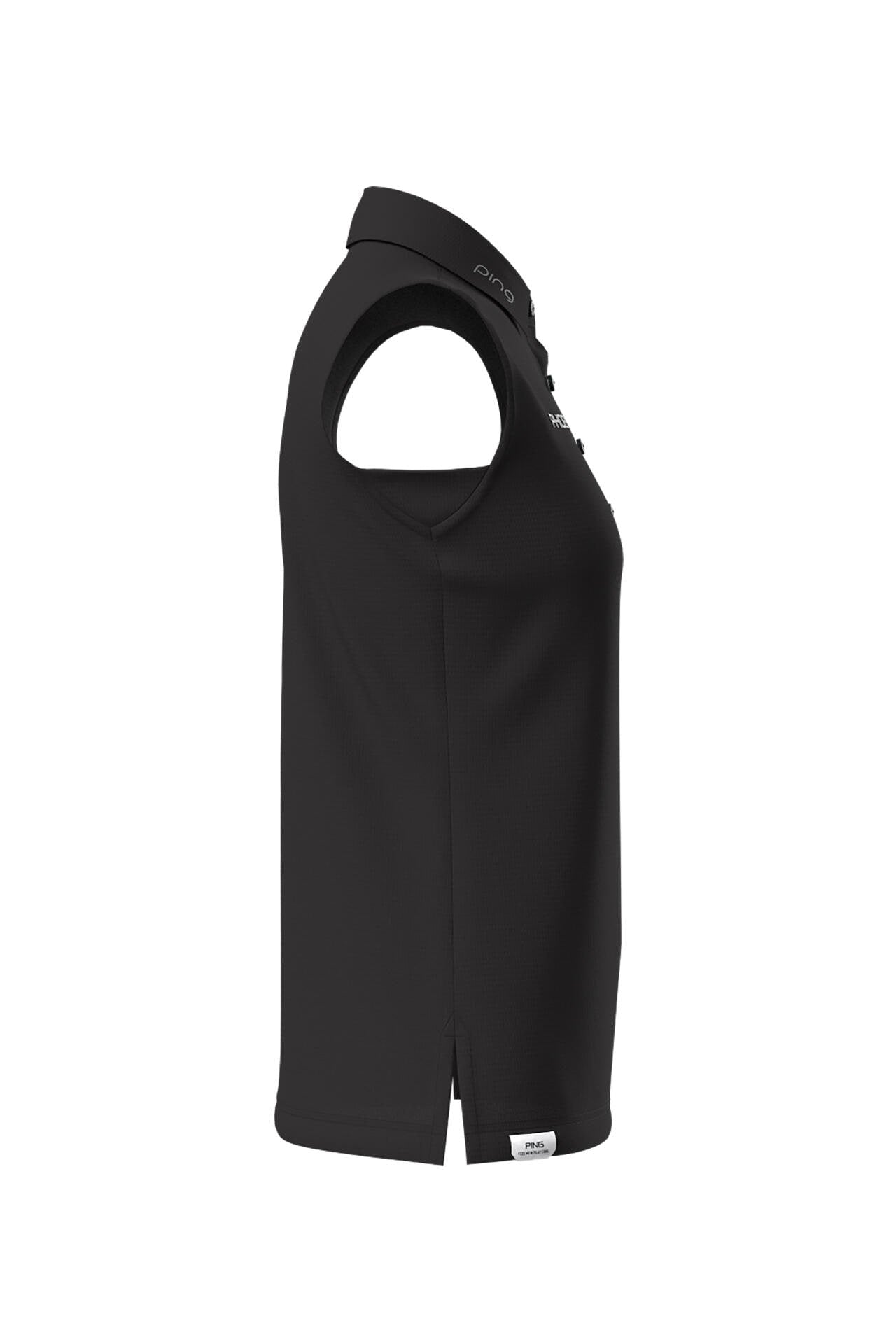 【PING APPAREL】涼感ストレッチメッシュカノコスリーブレスポロシャツ <PERFORMANCE> (LADIES)