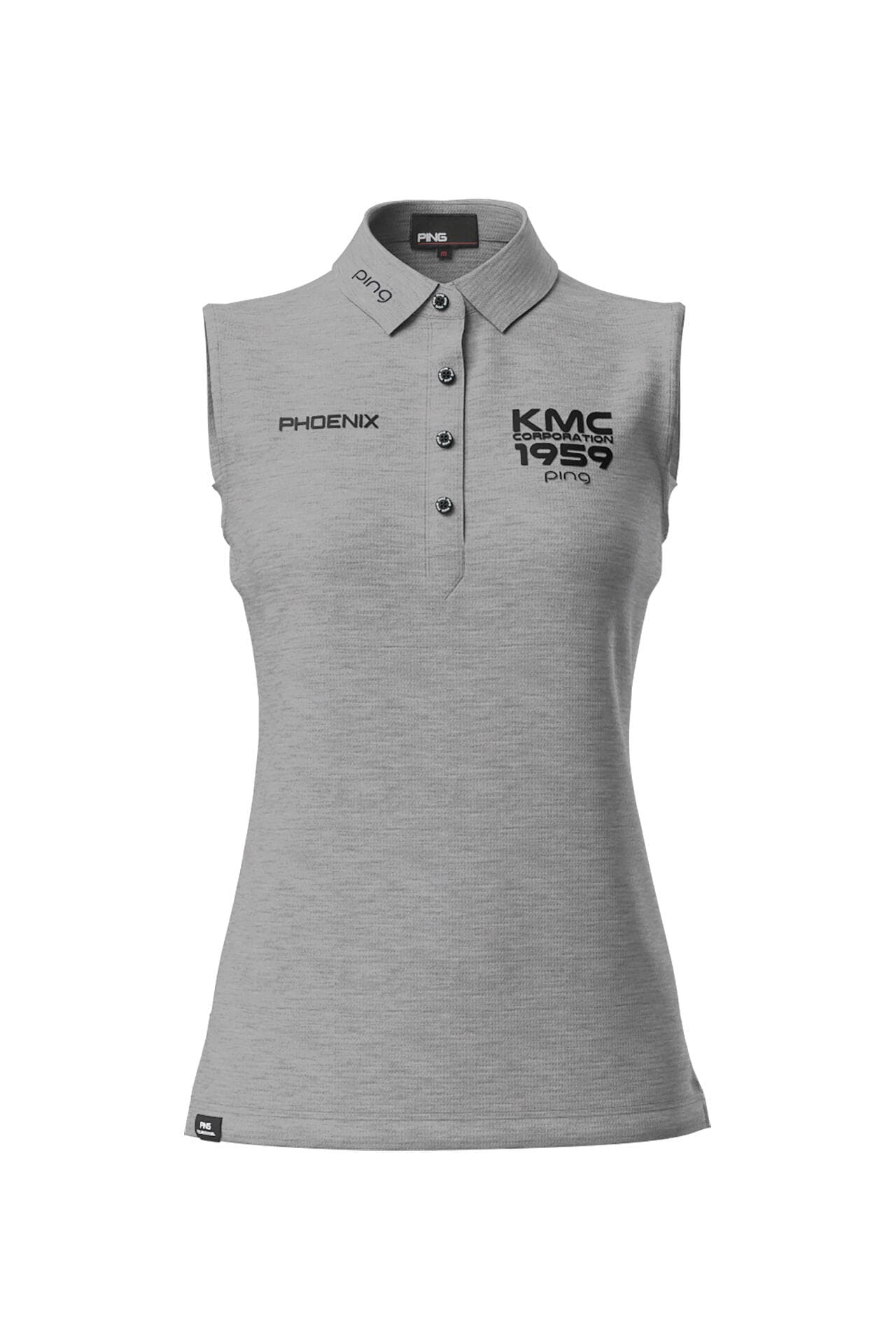 【PING APPAREL】涼感ストレッチメッシュカノコスリーブレスポロシャツ <PERFORMANCE> (LADIES)