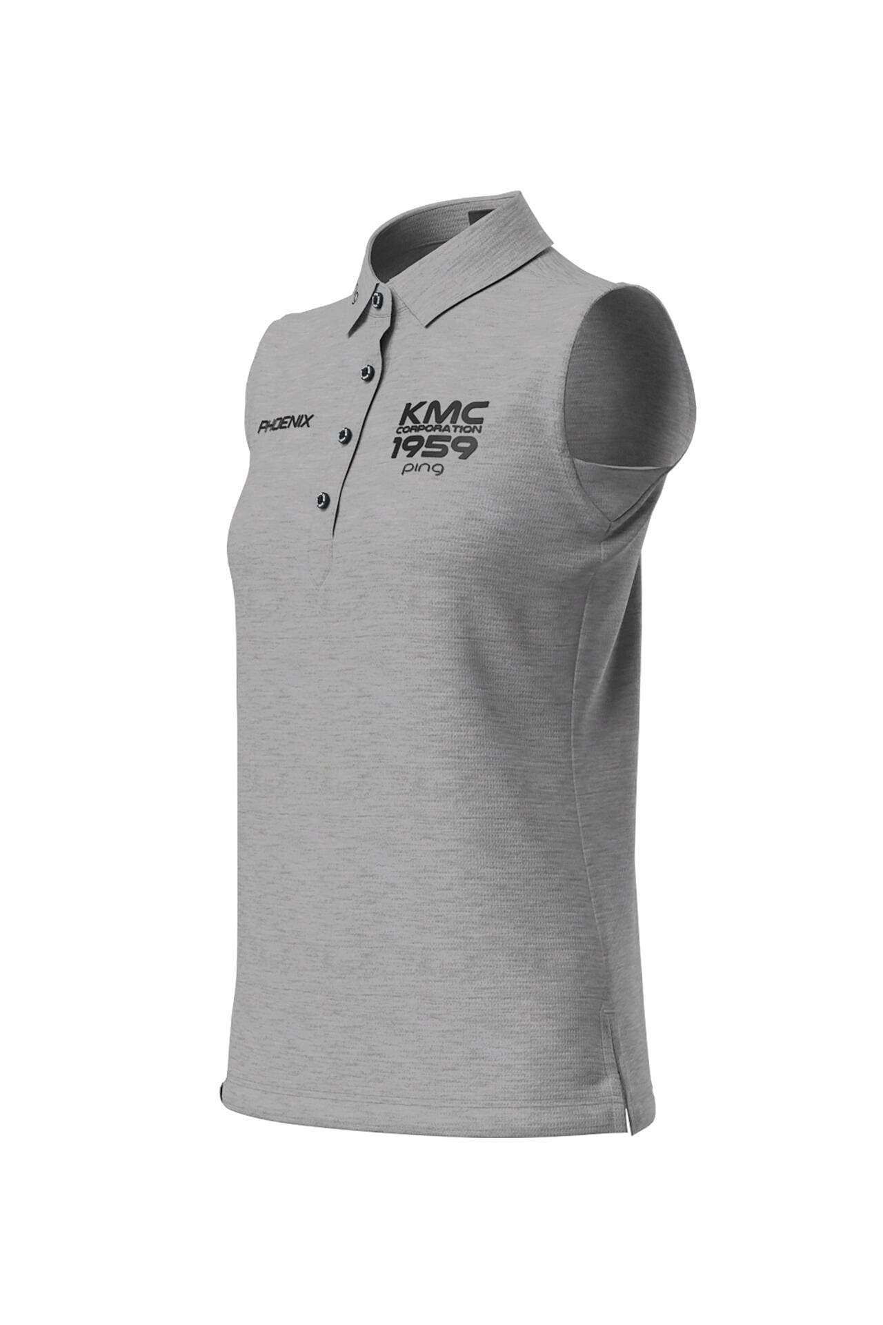 【PING APPAREL】涼感ストレッチメッシュカノコスリーブレスポロシャツ <PERFORMANCE> (LADIES)