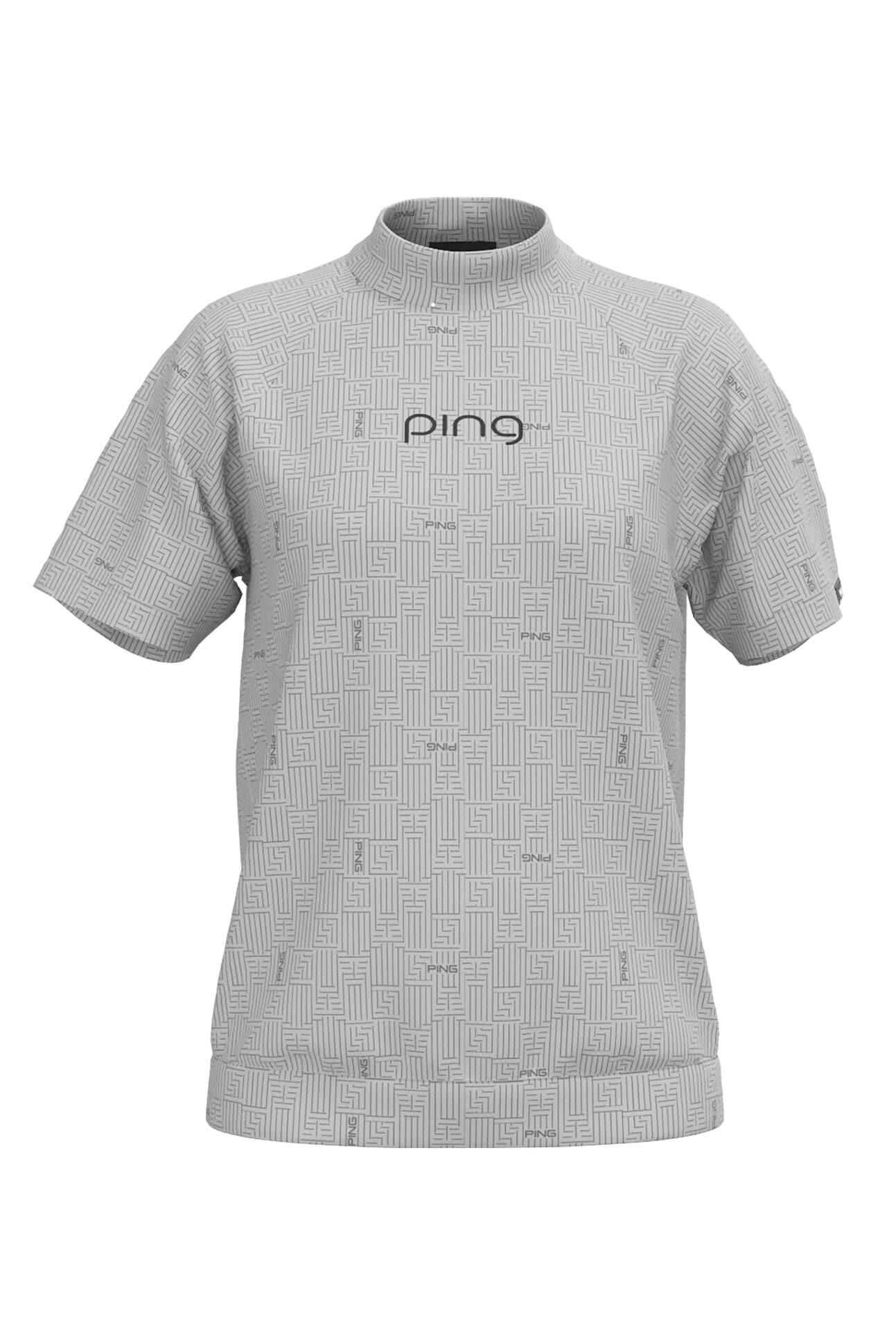 【PING APPAREL】AZモノグラムジャカードハイネックカットソー <PERFORMANCE> (LADIES)