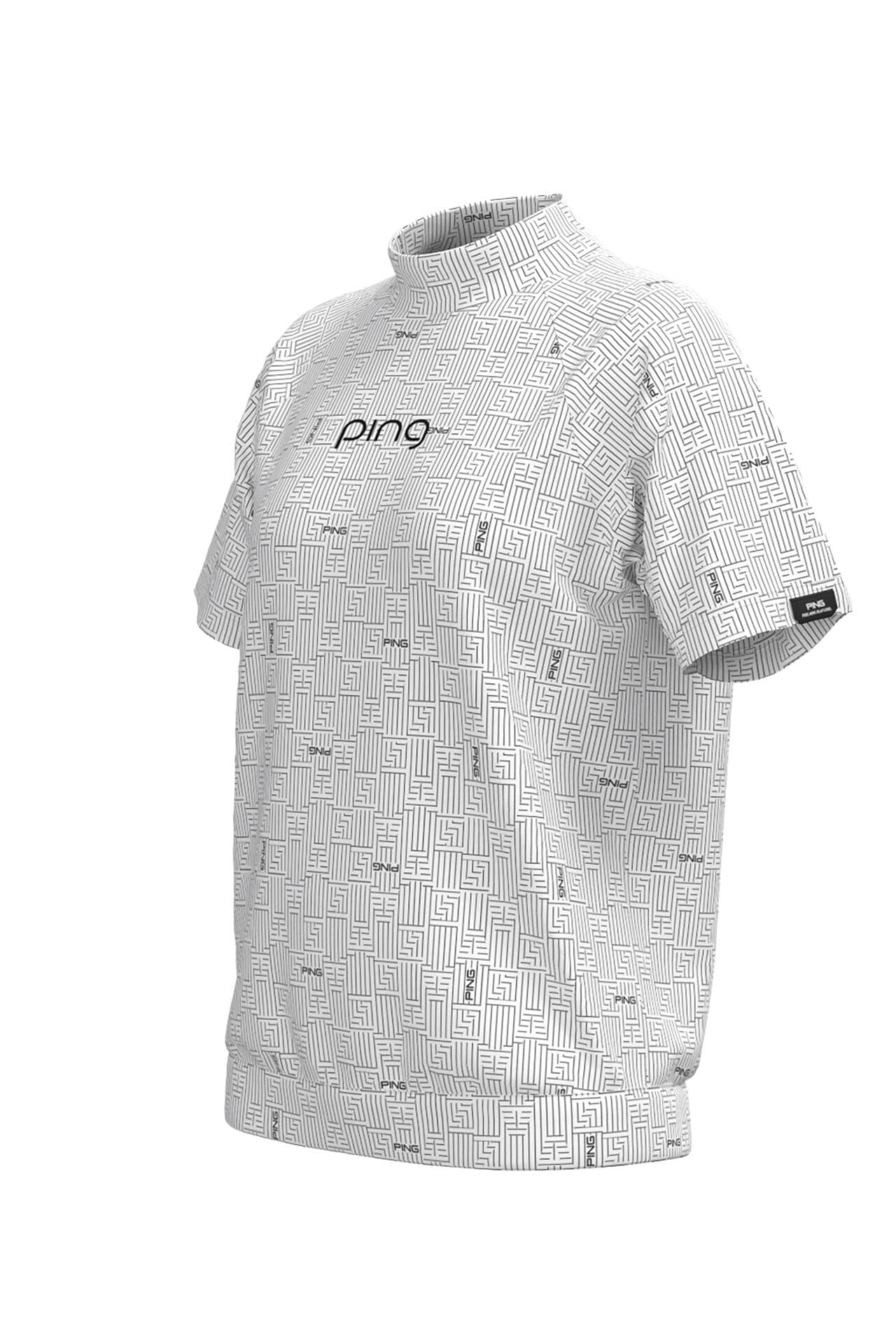 【PING APPAREL】AZモノグラムジャカードハイネックカットソー <PERFORMANCE> (LADIES)