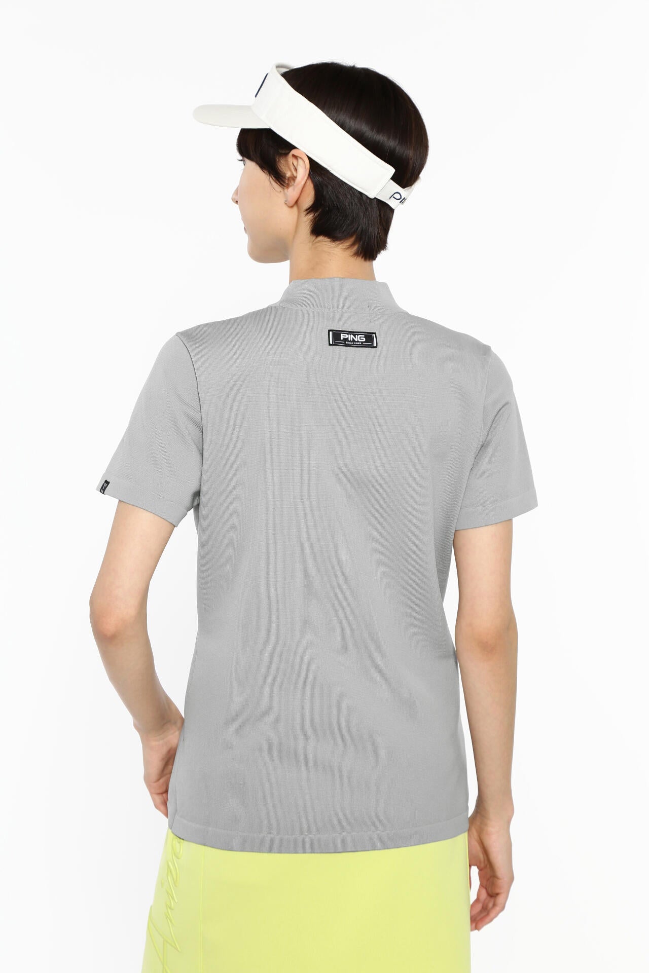 【PING APPAREL】Mr.PINGジャカード 半袖ハイネックニットプルオーバー <NATIVE> (LADIES)