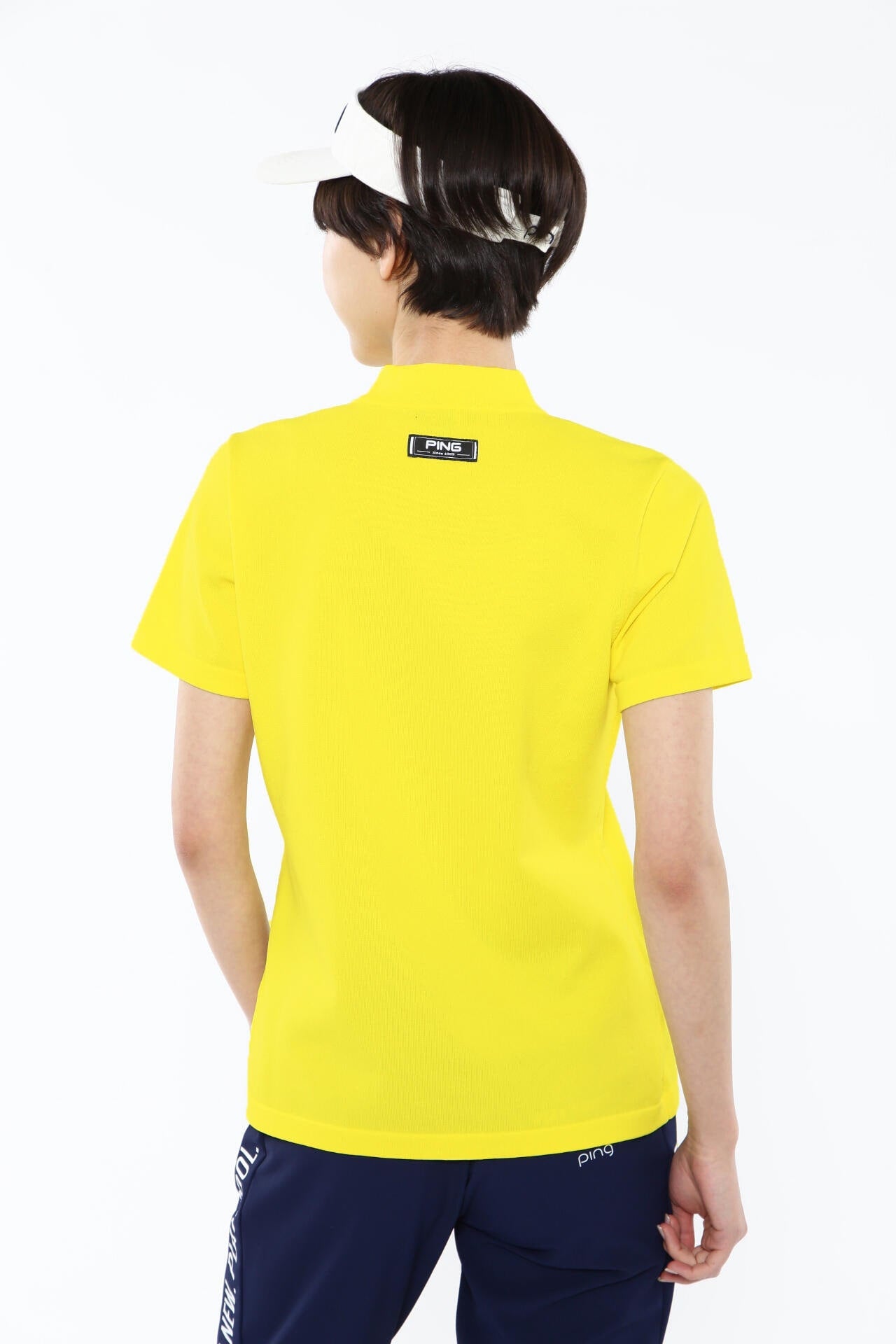 【PING APPAREL】Mr.PINGジャカード 半袖ハイネックニットプルオーバー <NATIVE> (LADIES)