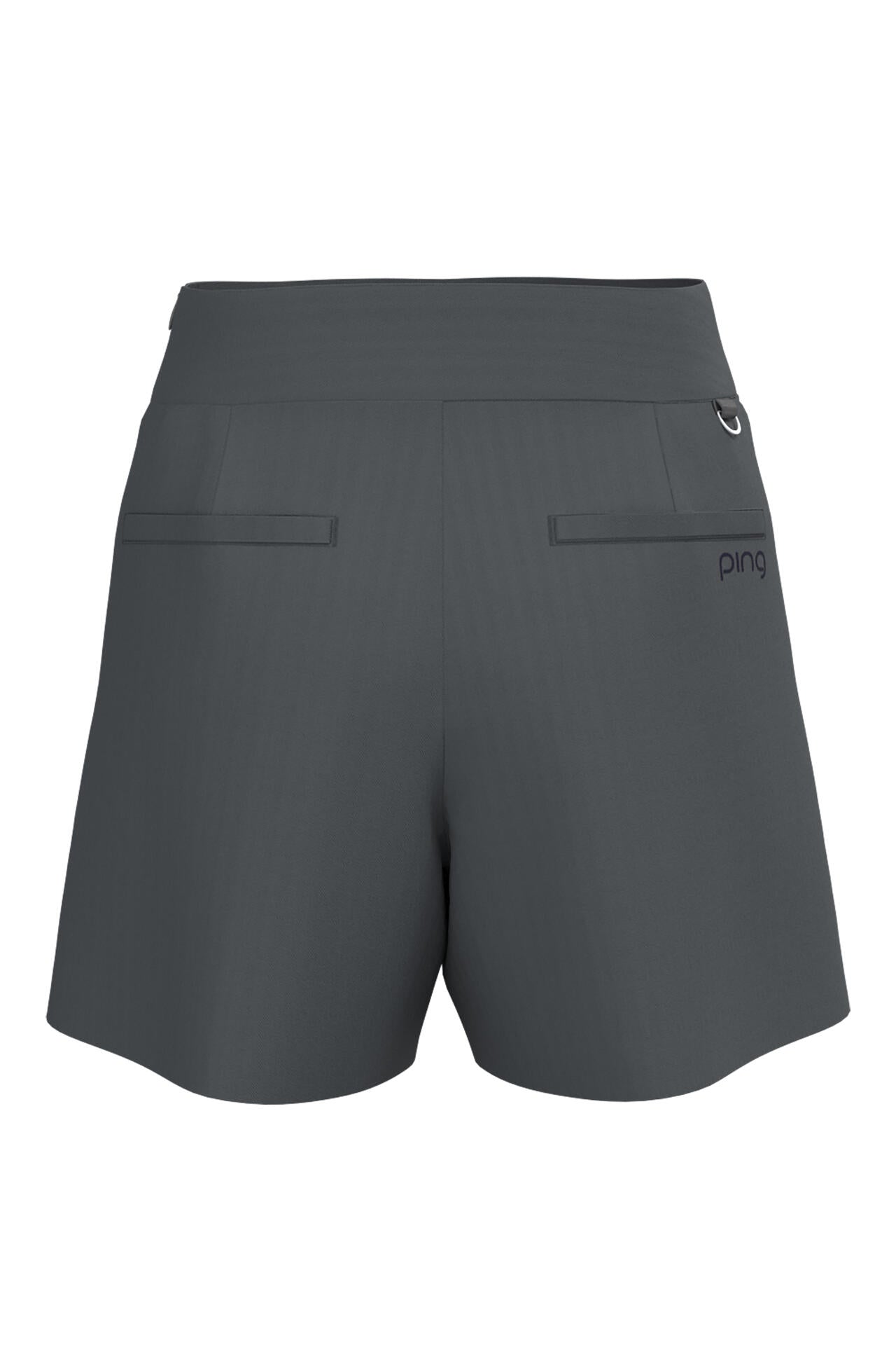 【PING APPAREL】ヘリンボーン全方向ストレッチストレッチ総裏仕立てショートパンツ <NATIVE> (LADIES)
