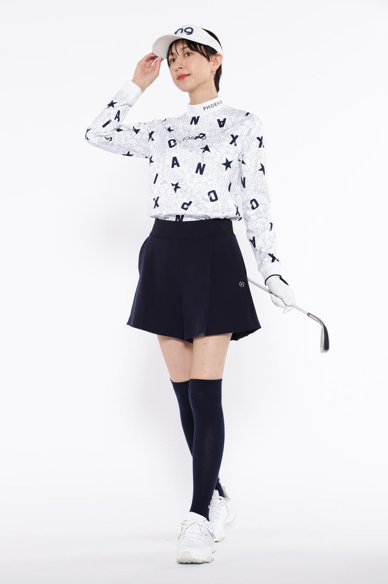 【PING APPAREL】ヘリンボーン全方向ストレッチストレッチ総裏仕立てショートパンツ <NATIVE> (LADIES)