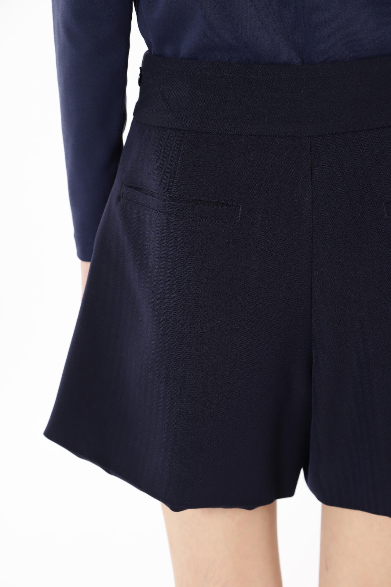 【PING APPAREL】ヘリンボーン全方向ストレッチストレッチ総裏仕立てショートパンツ <NATIVE> (LADIES)