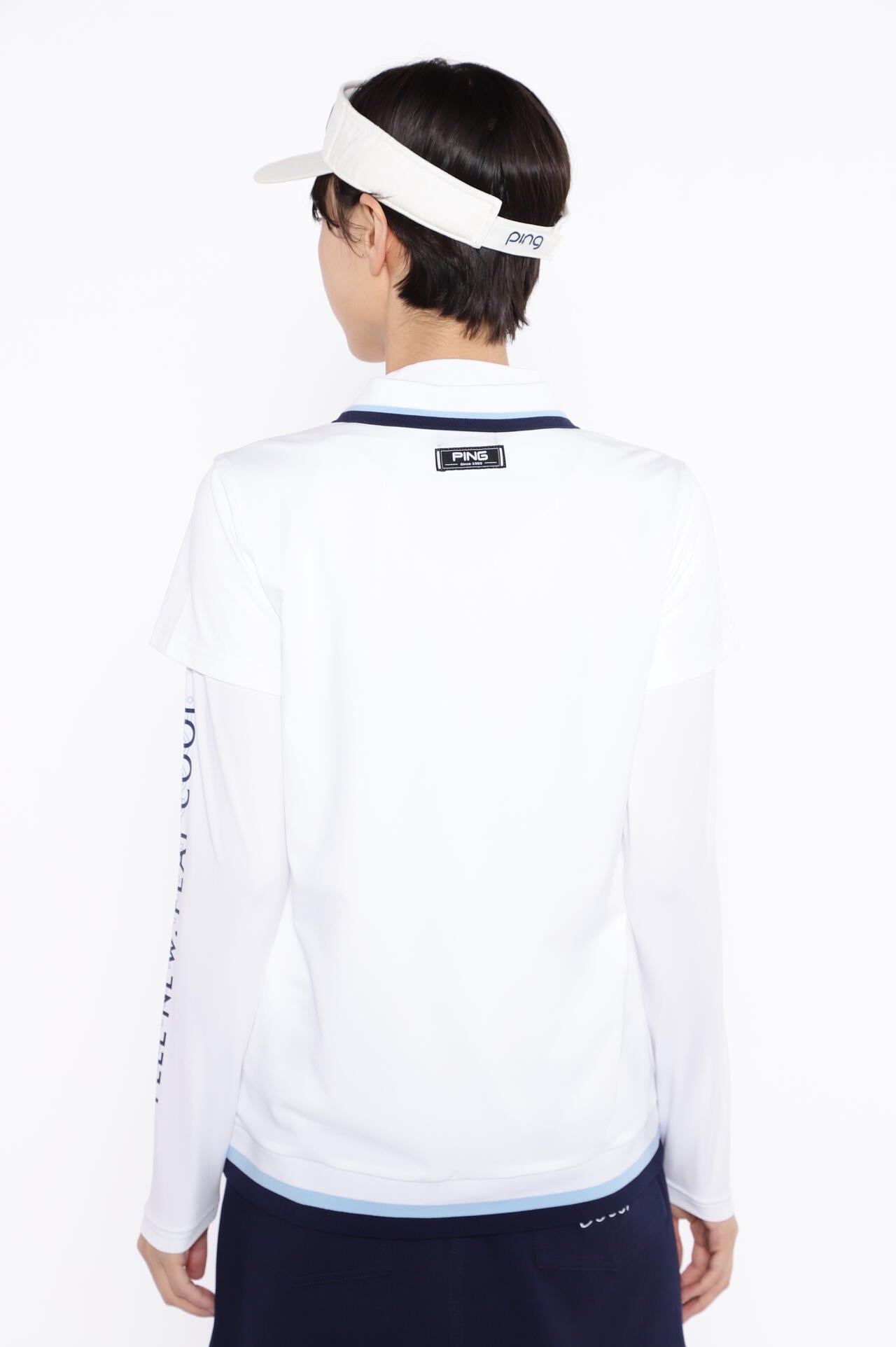 【PING APPAREL】ストレッチカノコ×ストレッチ天竺レイヤードツインセット <NATIVE> (LADIES)