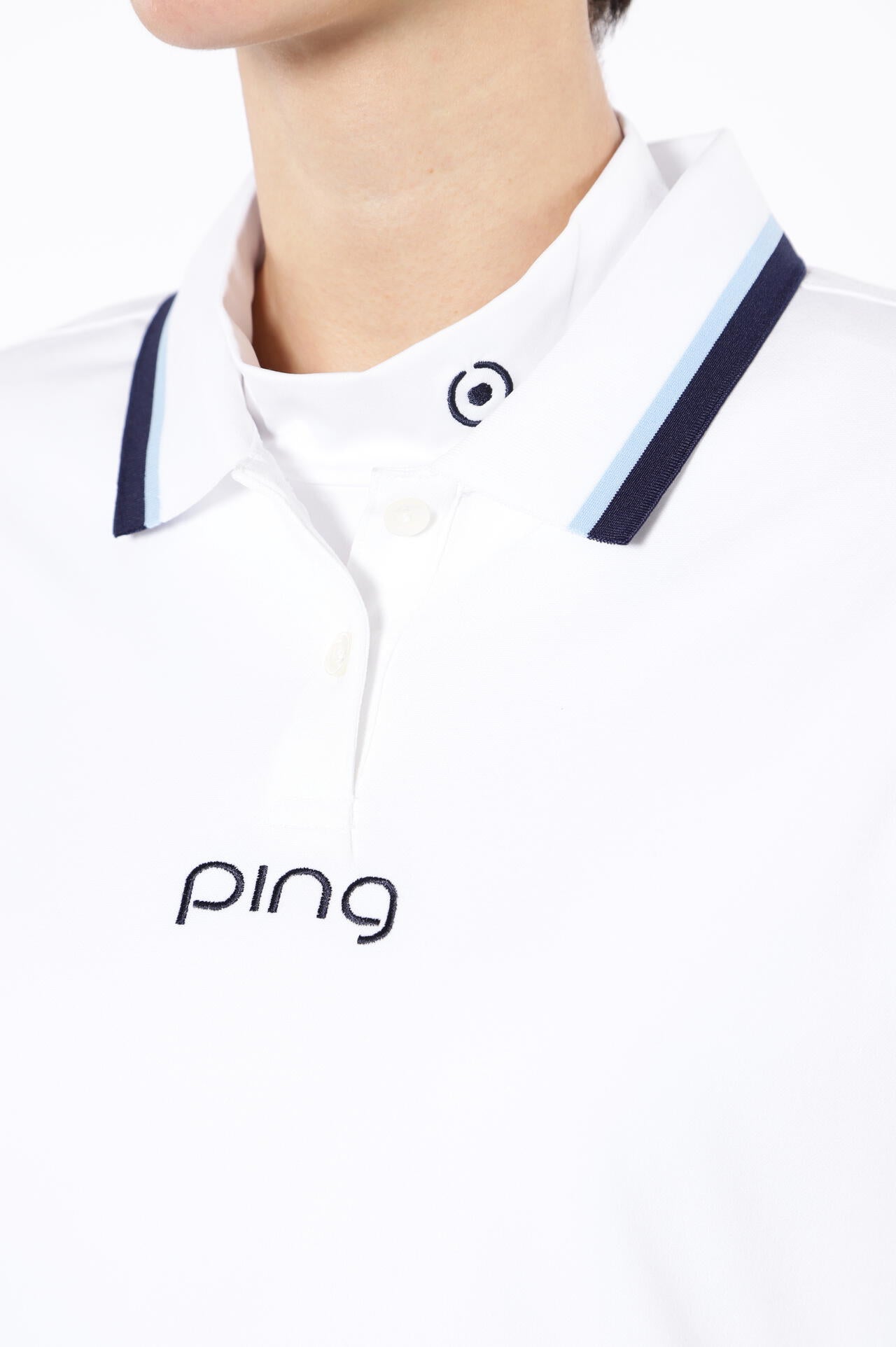 【PING APPAREL】ストレッチカノコ×ストレッチ天竺レイヤードツインセット <NATIVE> (LADIES)