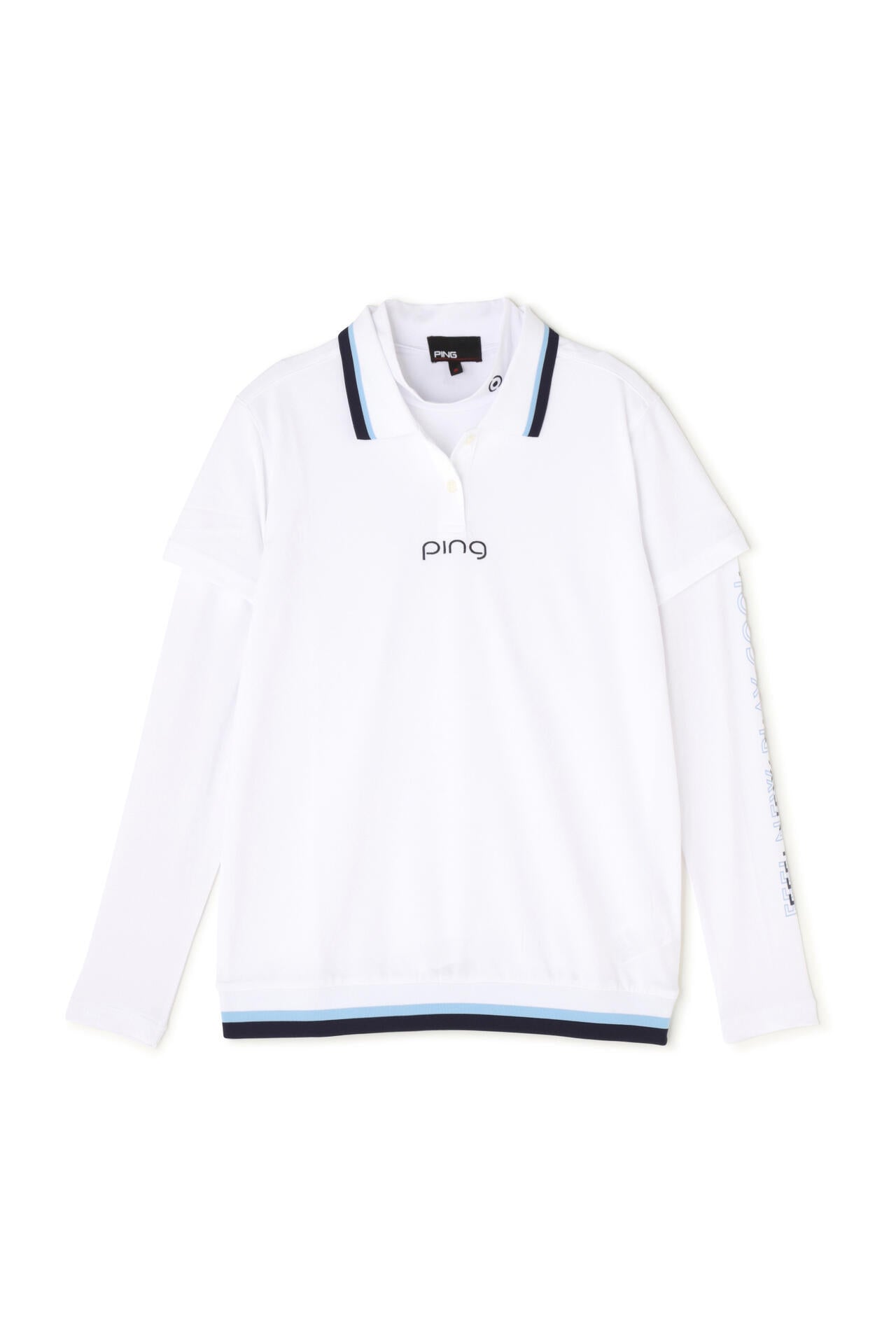 【PING APPAREL】ストレッチカノコ×ストレッチ天竺レイヤードツインセット <NATIVE> (LADIES)