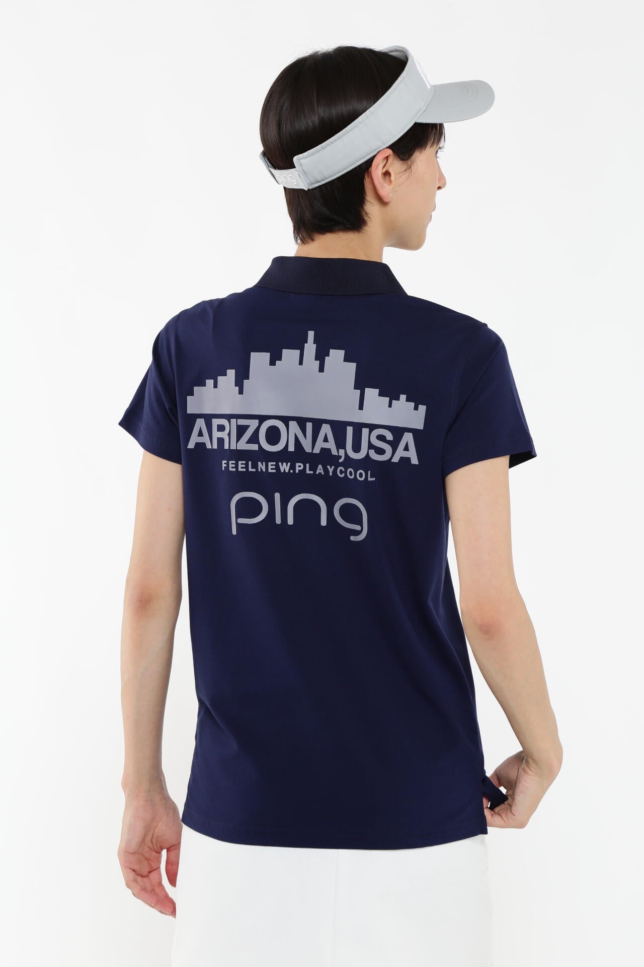 【PING APPAREL】ストレッチカノコ半袖ポロシャツ <EARLY AUTUMN> (LADIES)