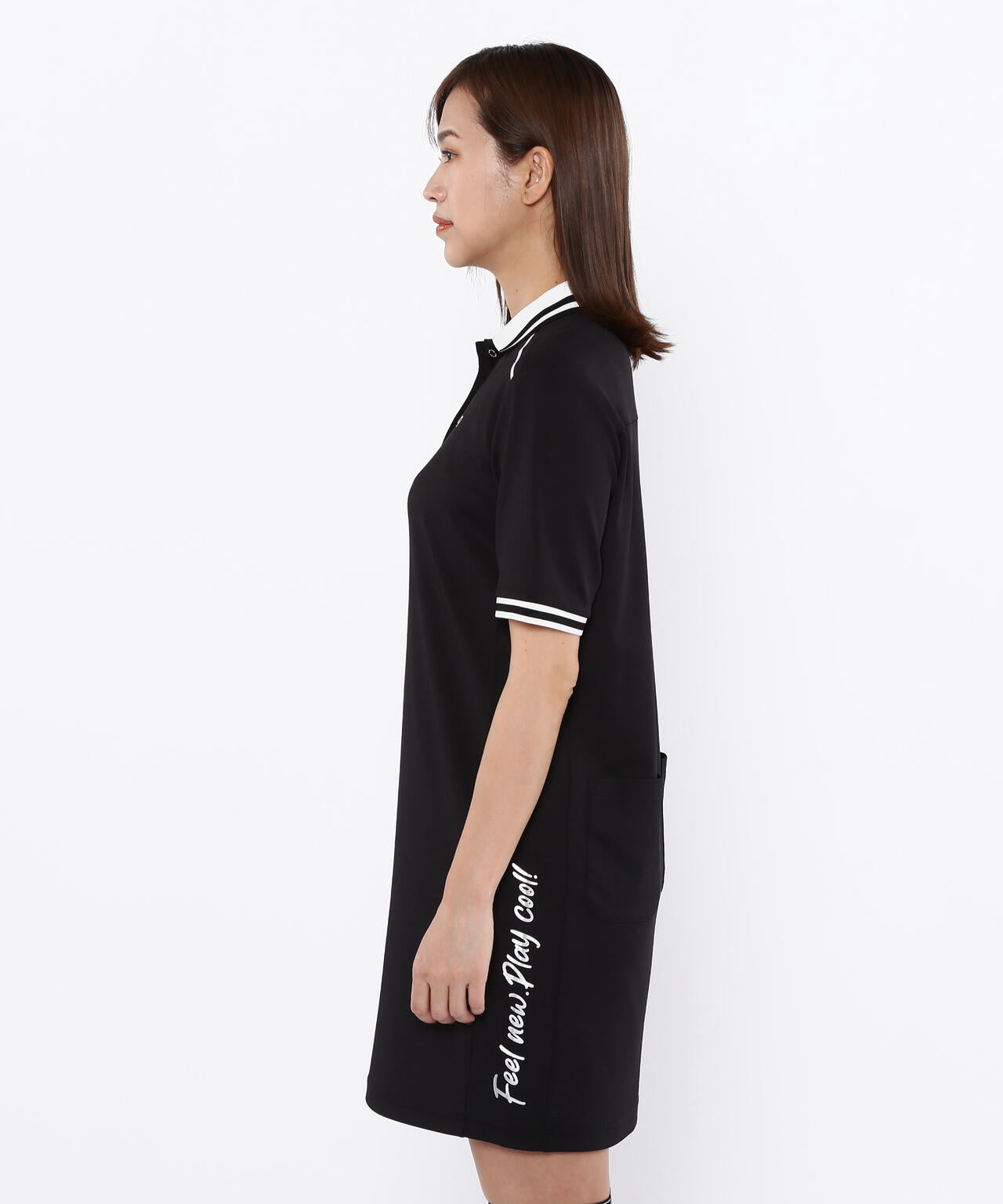 【PING APPAREL】テラカノコ半袖バイカラーポロワンピース <LADIES LINE><PERFORMANCE> (LADIES)