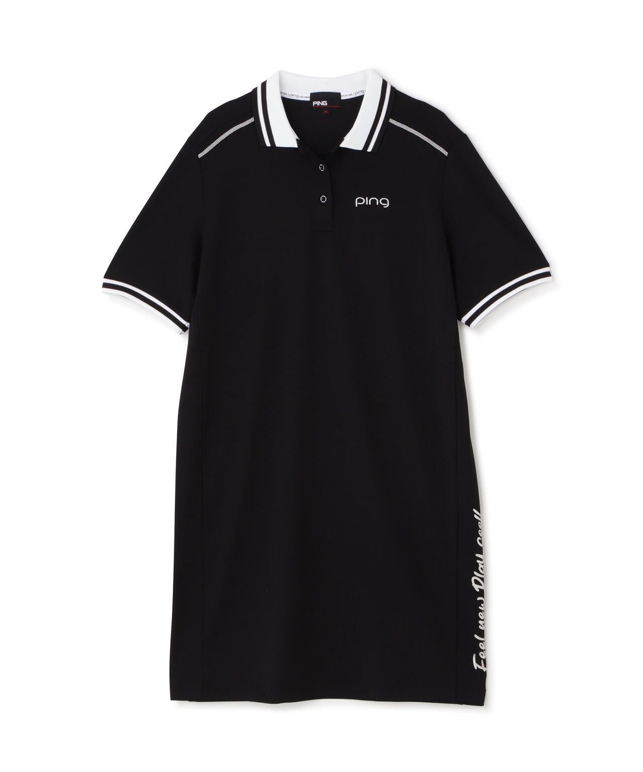 【PING APPAREL】テラカノコ半袖バイカラーポロワンピース <LADIES LINE><PERFORMANCE> (LADIES)