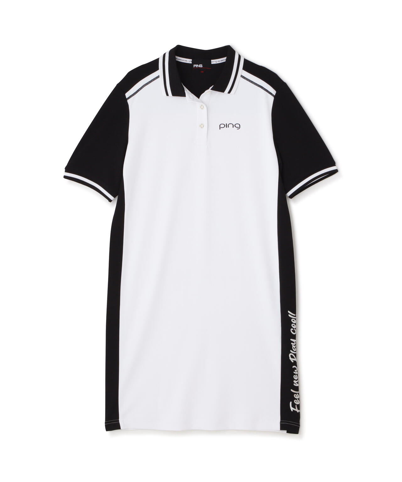 【PING APPAREL】テラカノコ半袖バイカラーポロワンピース <LADIES LINE><PERFORMANCE> (LADIES)