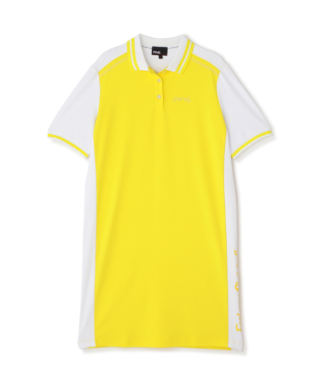 【PING APPAREL】テラカノコ半袖バイカラーポロワンピース <LADIES LINE><PERFORMANCE> (LADIES)