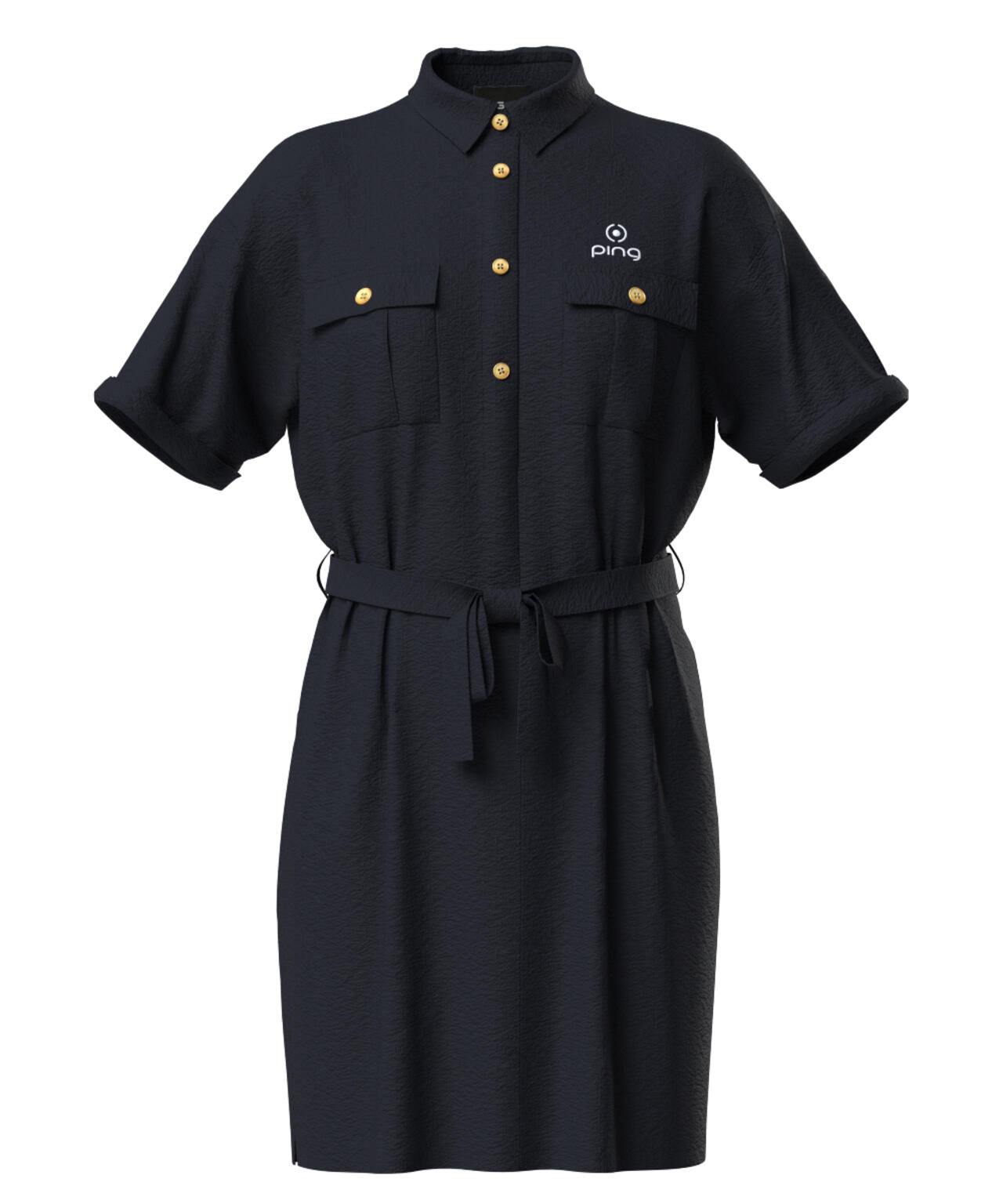 【PING APPAREL】全方向ストレッチサッカー半袖ワンピース <LADIES LINE><NATIVE> (LADIES)
