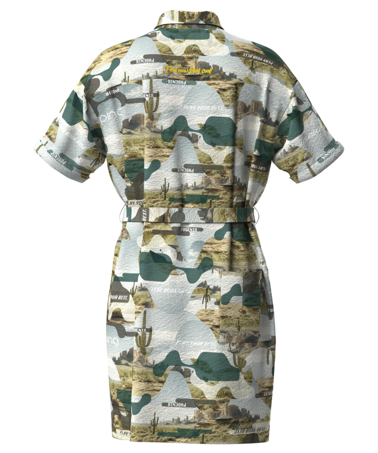 【PING APPAREL】全方向ストレッチサッカー半袖ワンピース <LADIES LINE><NATIVE> (LADIES)