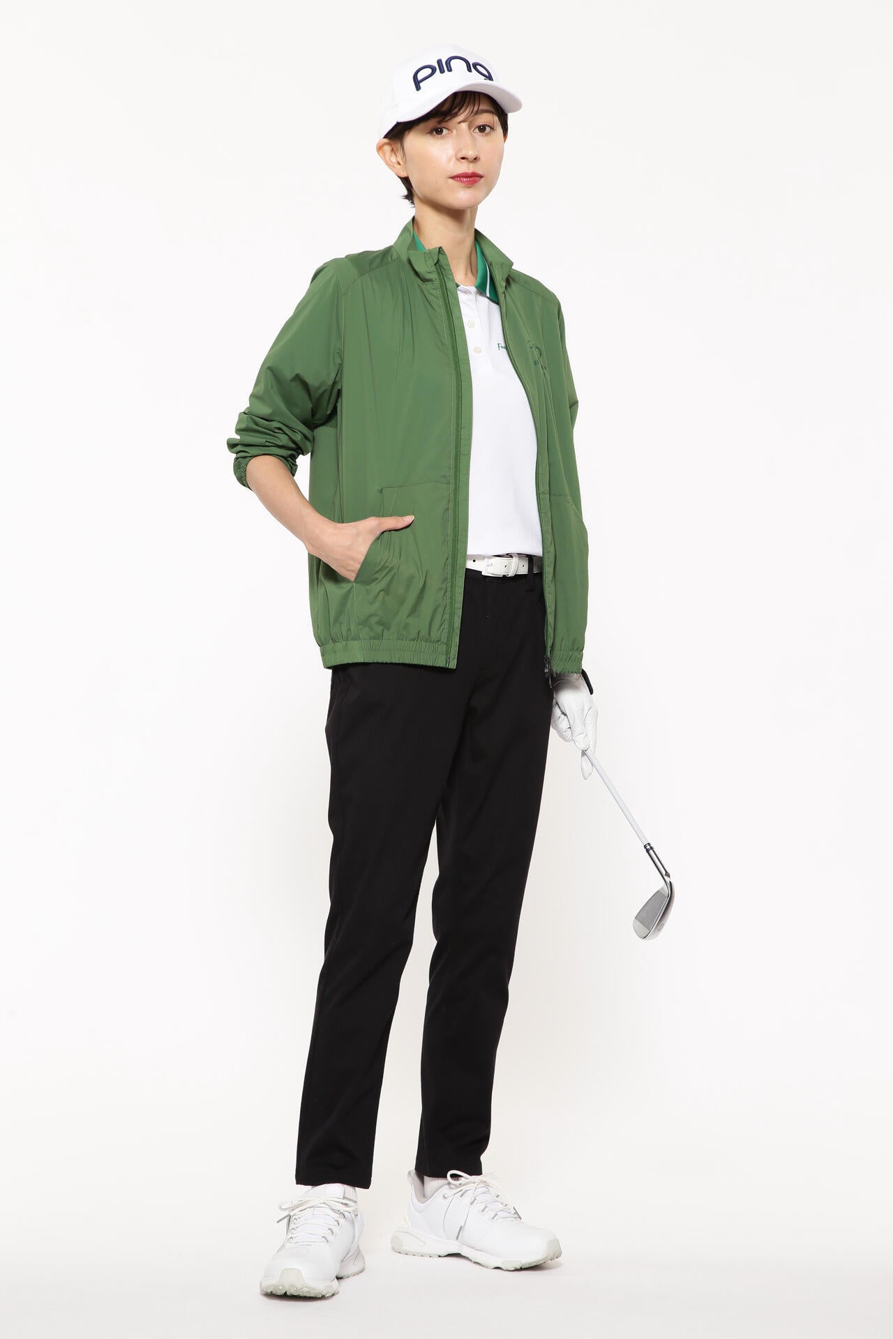 【PING APPAREL】Mr.PING刺繍全方向ストレッチライトテーパード5ポケットパンツ <LADIES LINE> (LADIES)
