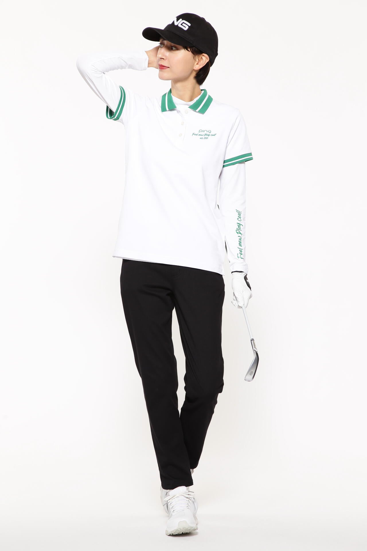 【PING APPAREL】Mr.PING刺繍全方向ストレッチライトテーパード5ポケットパンツ <LADIES LINE> (LADIES)