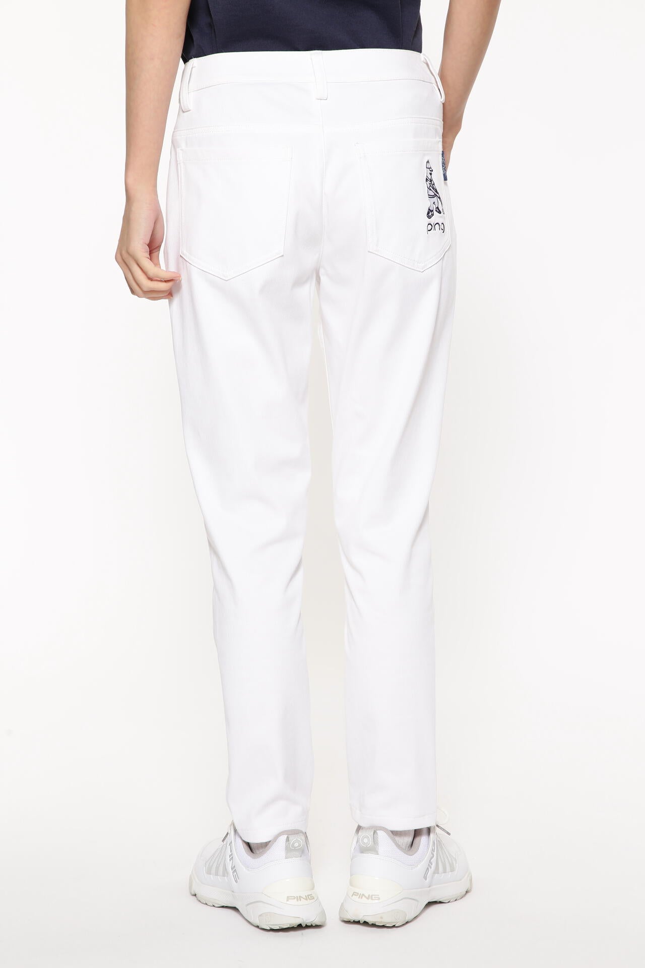 【PING APPAREL】Mr.PING刺繍全方向ストレッチライトテーパード5ポケットパンツ <LADIES LINE> (LADIES)