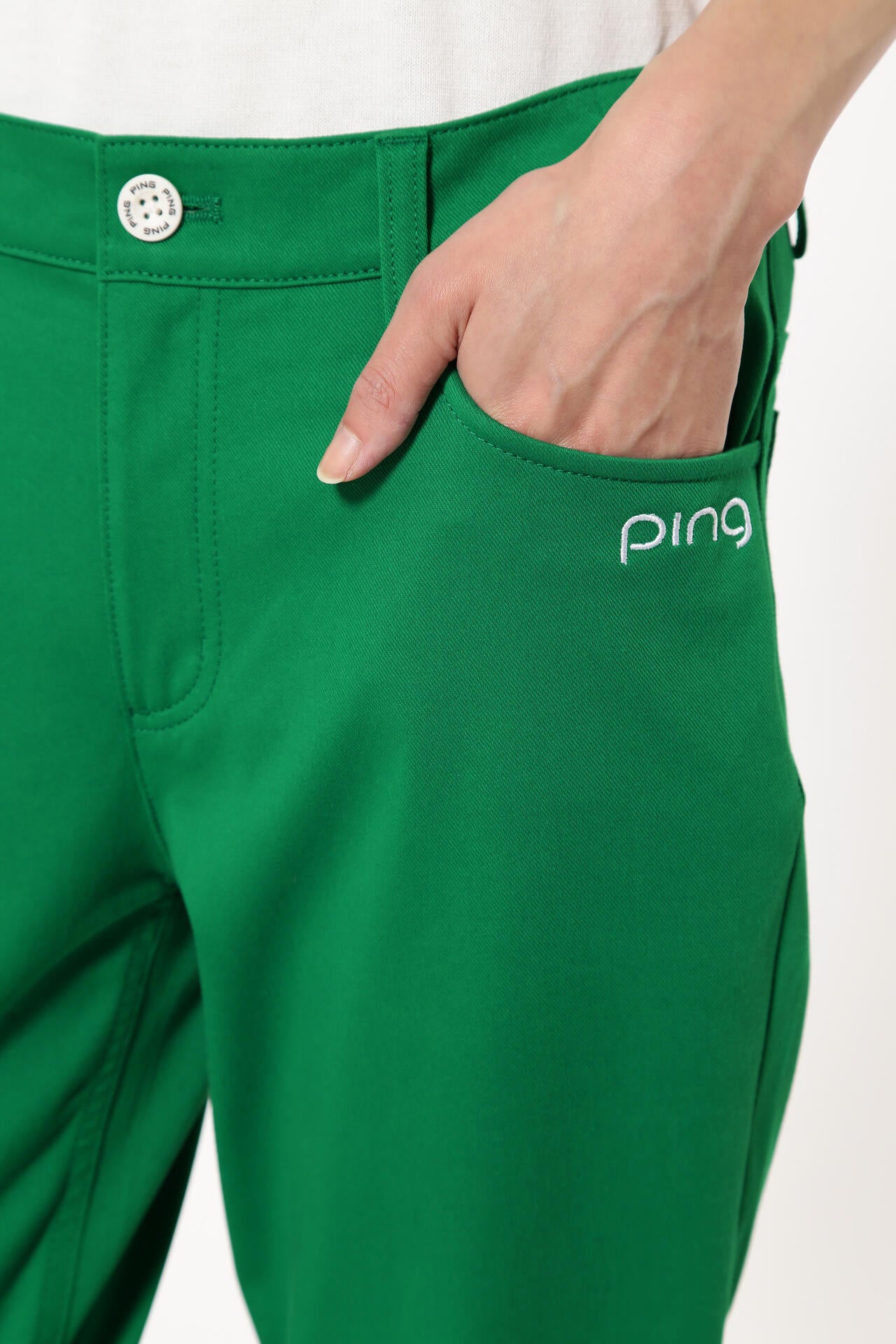 【PING APPAREL】Mr.PING刺繍全方向ストレッチライトテーパード5ポケットパンツ <LADIES LINE> (LADIES)