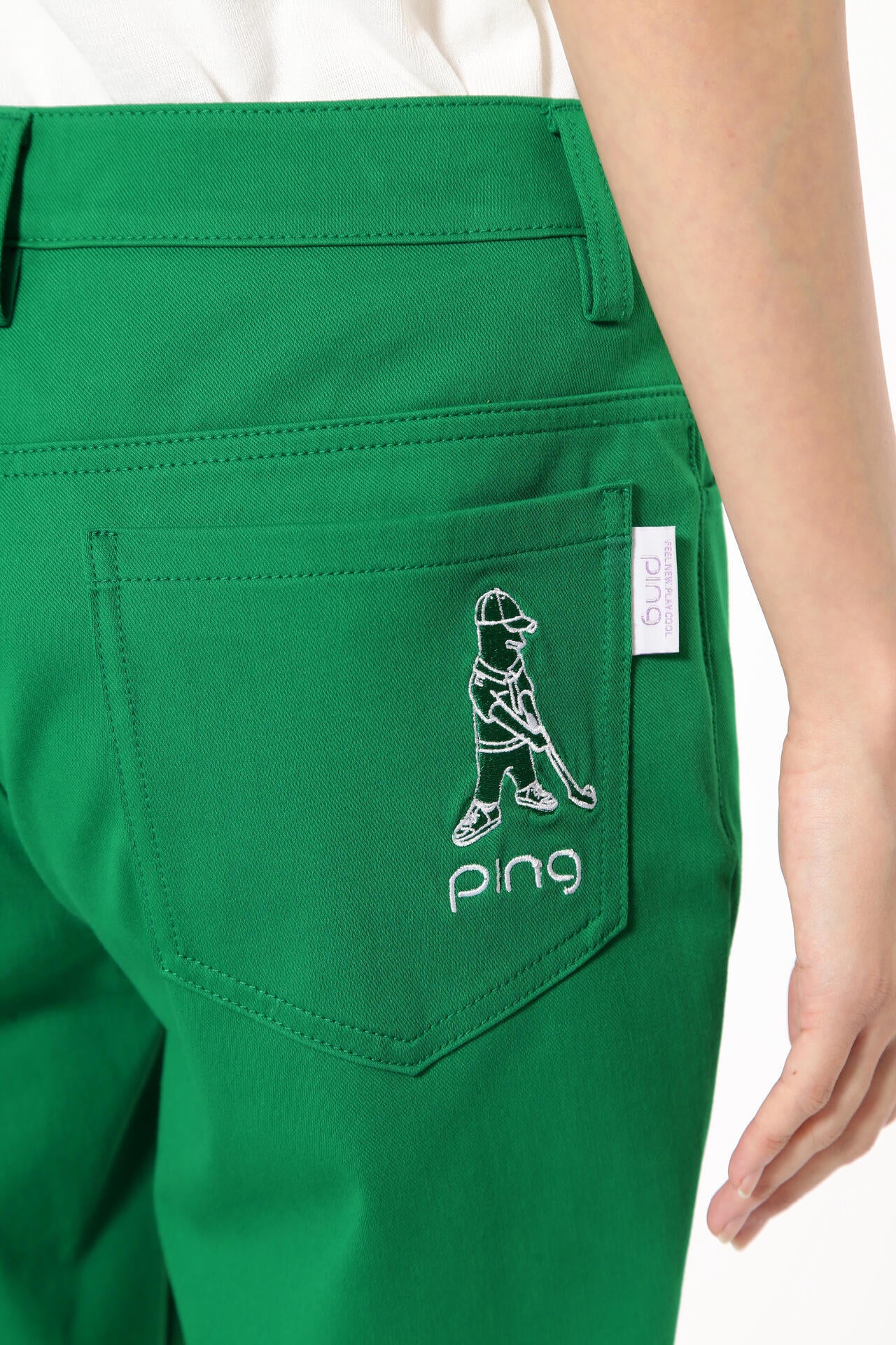 【PING APPAREL】Mr.PING刺繍全方向ストレッチライトテーパード5ポケットパンツ <LADIES LINE> (LADIES)
