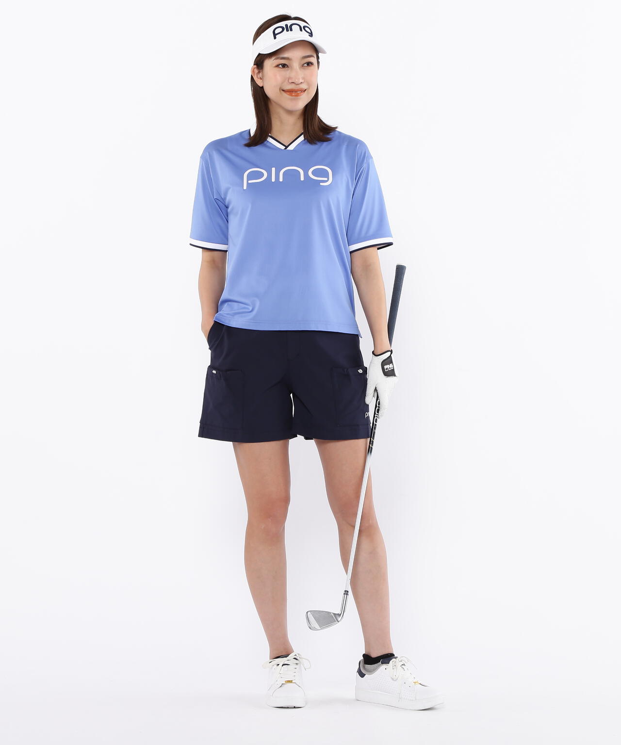 【PING APPAREL】サライテック 二重織ショートパンツ <LADIES LINE> <NATIVE>(LADIES)